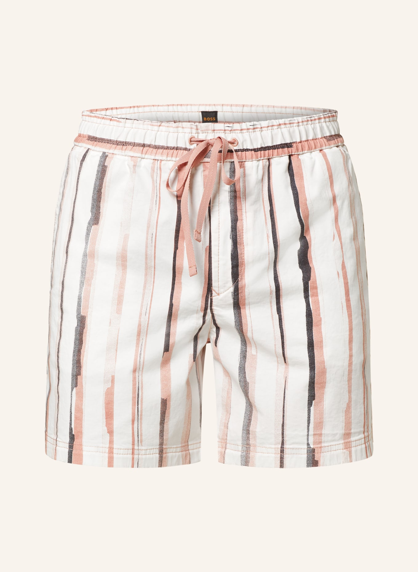 BOSS Shorts SANDREW, Farbe: ECRU/ HELLROT/ SCHWARZ (Bild 1)