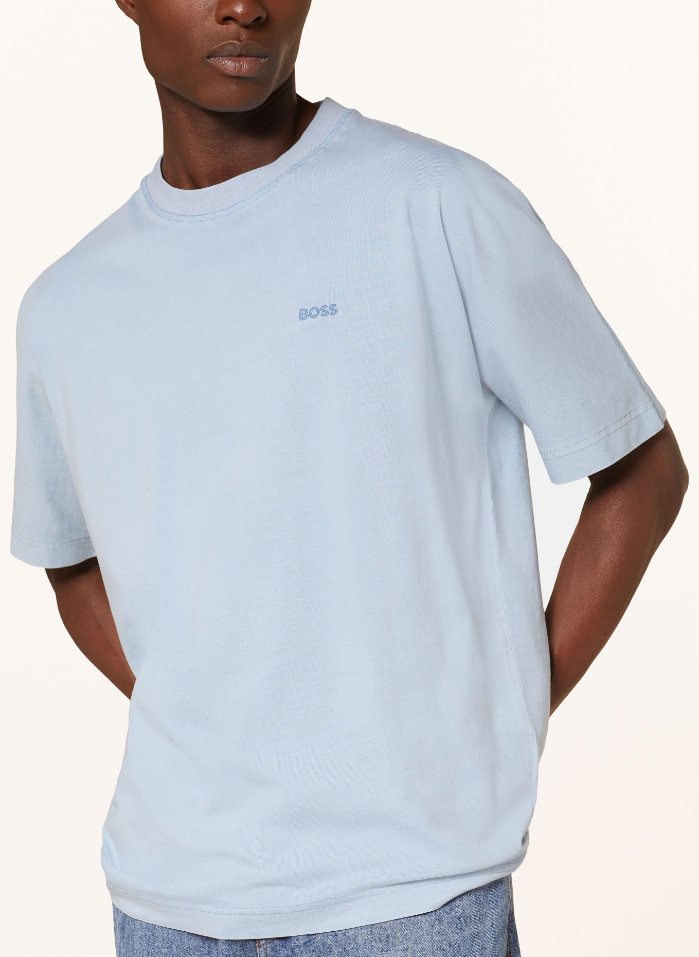BOSS T-Shirt REGENERATIVE, Farbe: HELLBLAU (Bild 4)