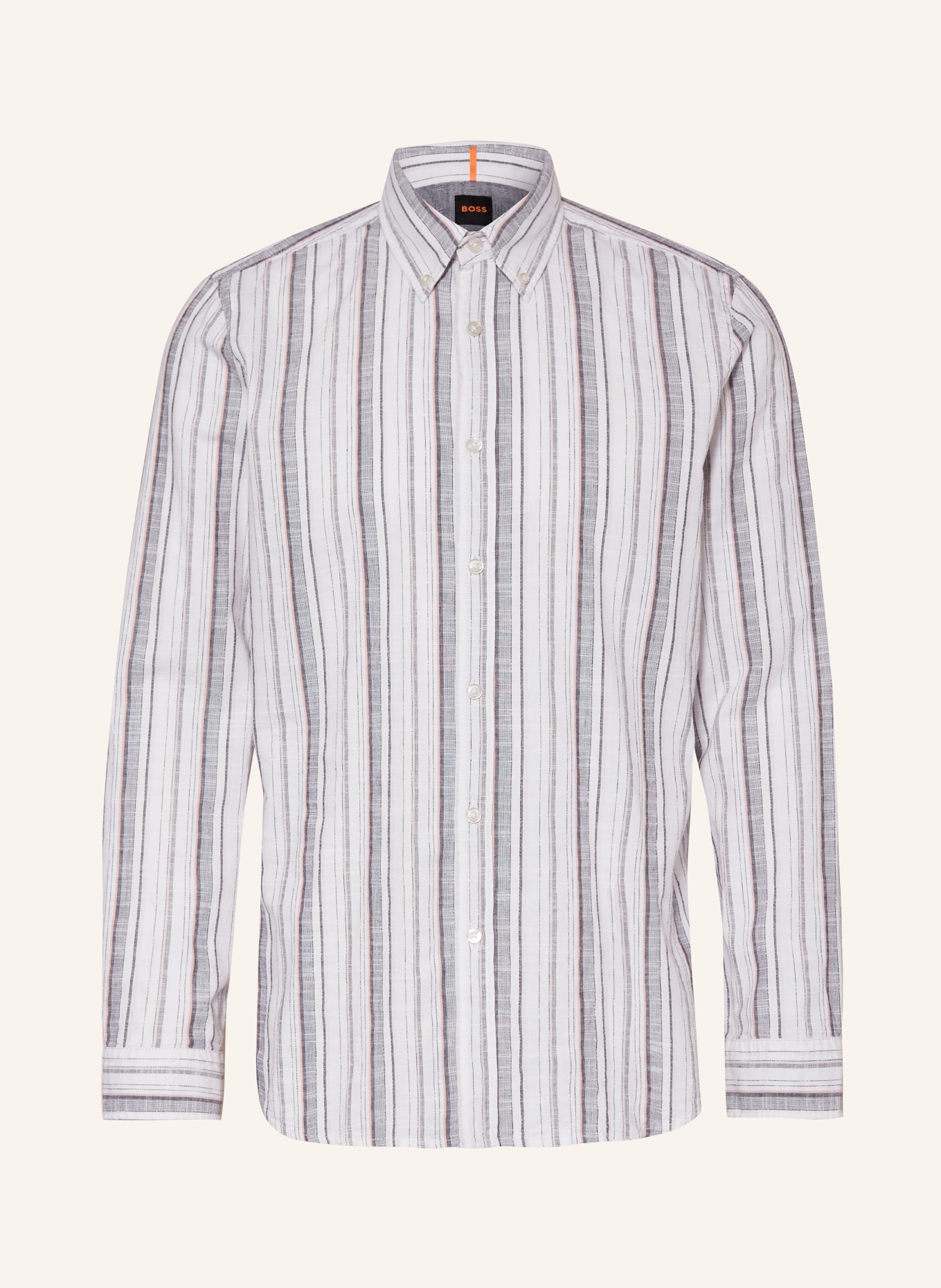 BOSS Shirt RICKERT regular fit, Color: WHITE/ GRAY/ SALMON (Image 1)