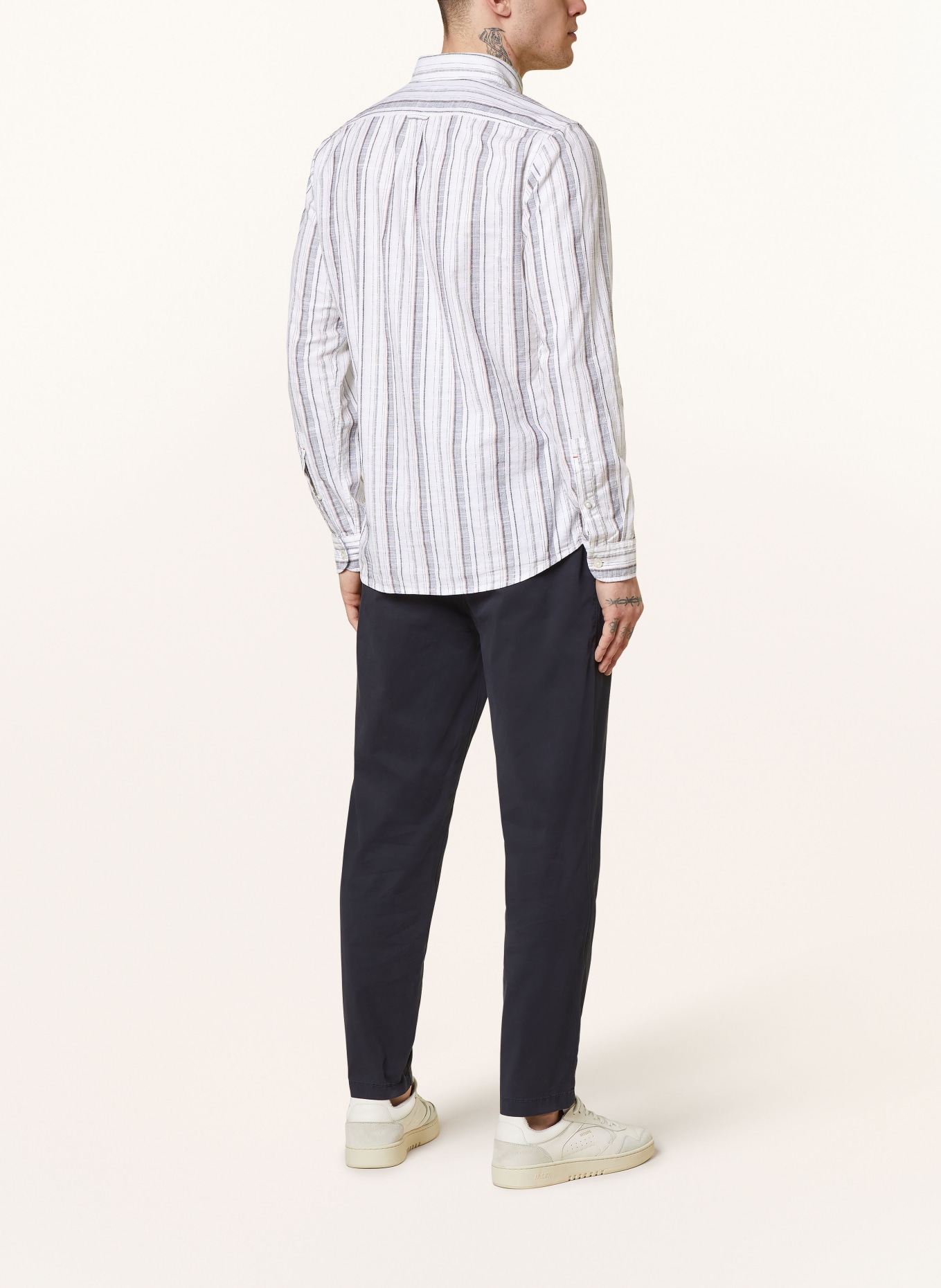 BOSS Shirt RICKERT regular fit, Color: WHITE/ GRAY/ SALMON (Image 3)