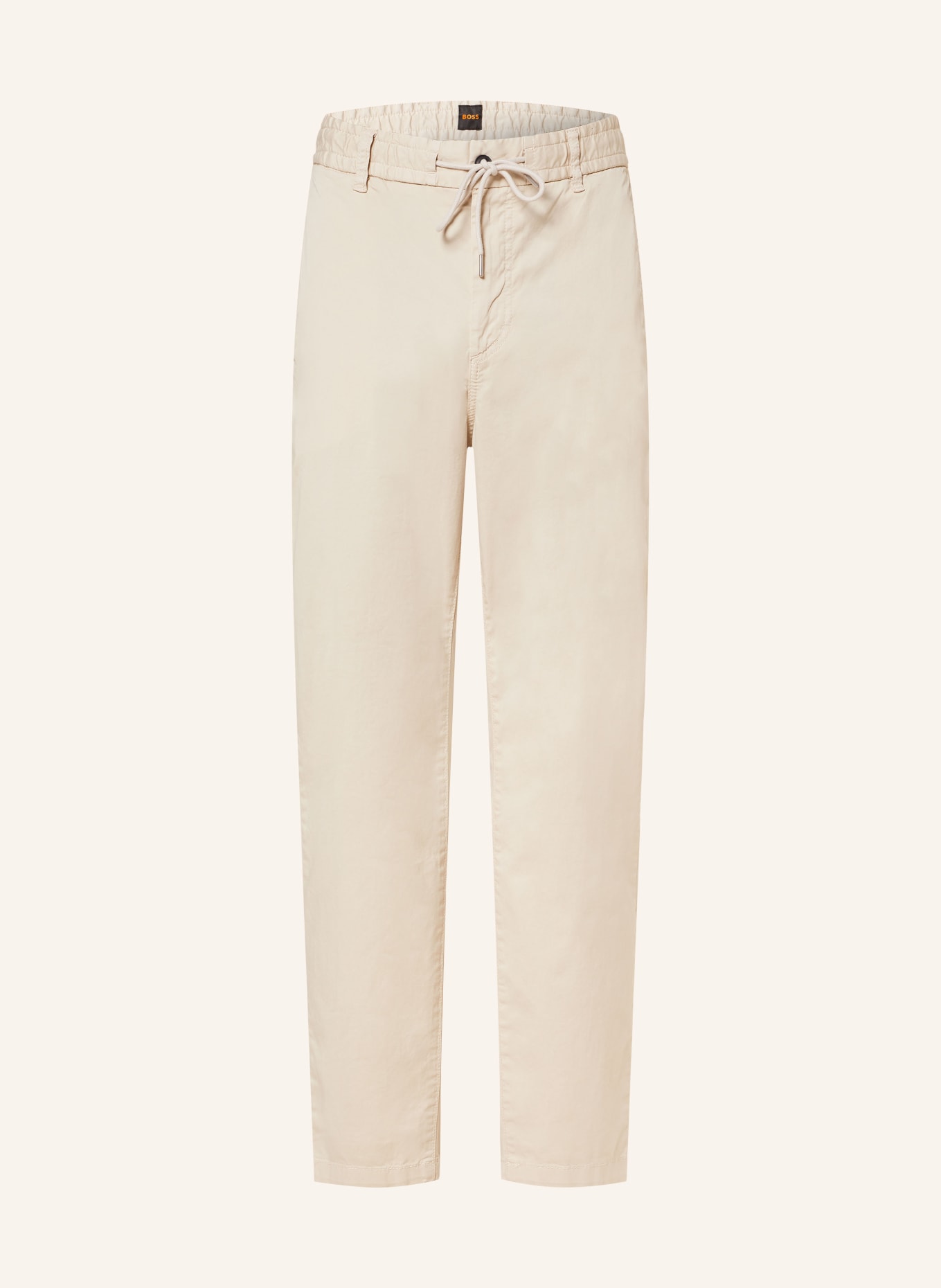 BOSS Spodnie CHINO w stylu dresowym tapered fit, Kolor: ECRU (Obrazek 1)