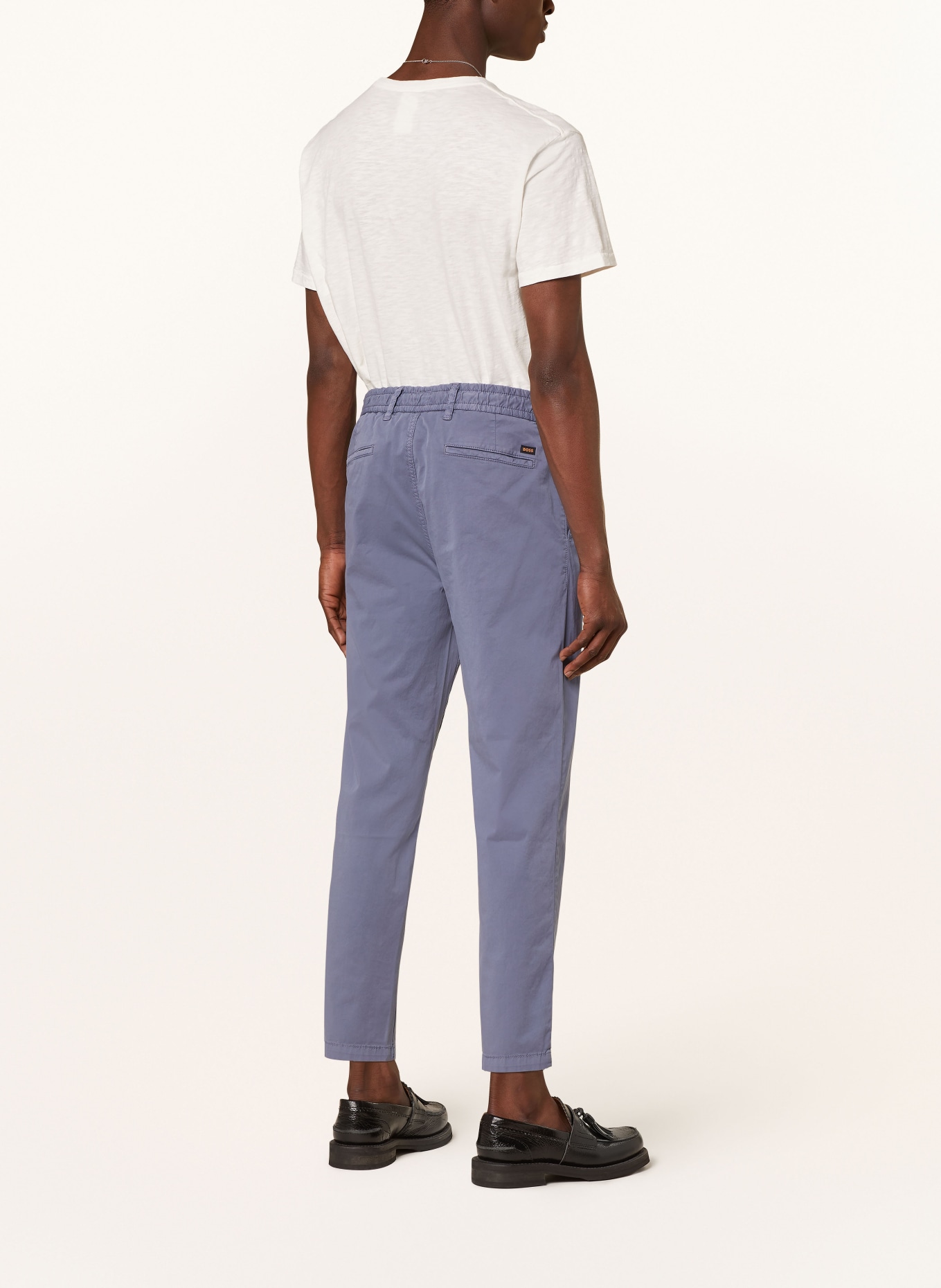 BOSS Trousers CHINO in jogger style tapered fit, Color: BLUE GRAY (Image 3)