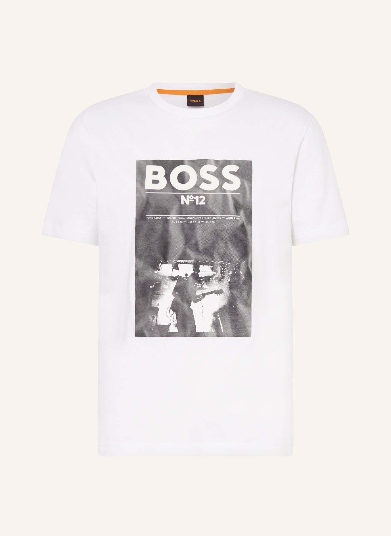BOSS T-shirt BOSS TICKET, Color: WHITE/ GRAY/ DARK GRAY (Image 1)