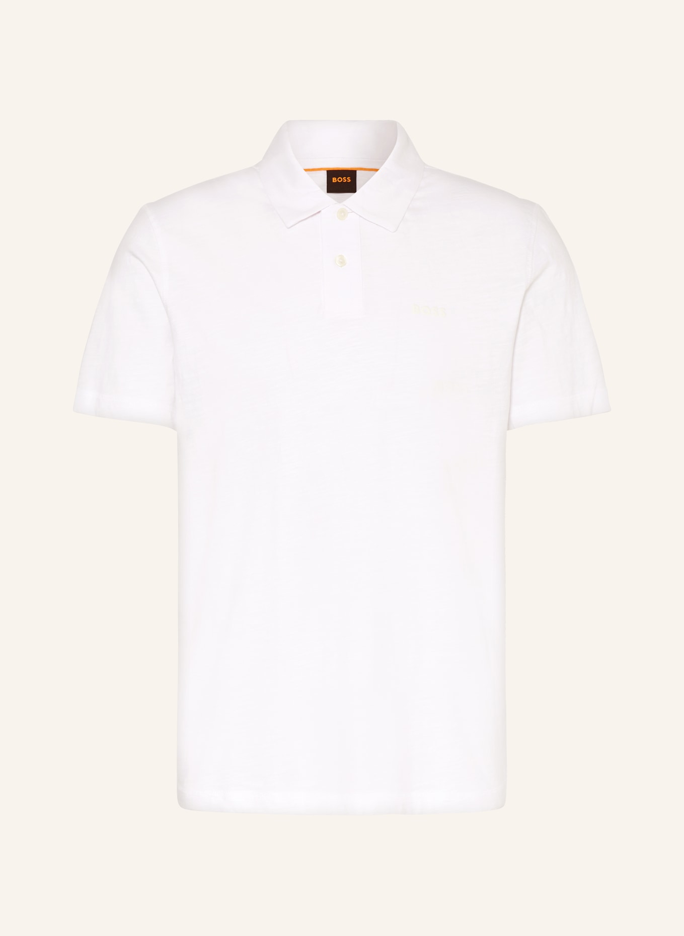 BOSS Jersey-Poloshirt SLUB, Farbe: WEISS (Bild 1)