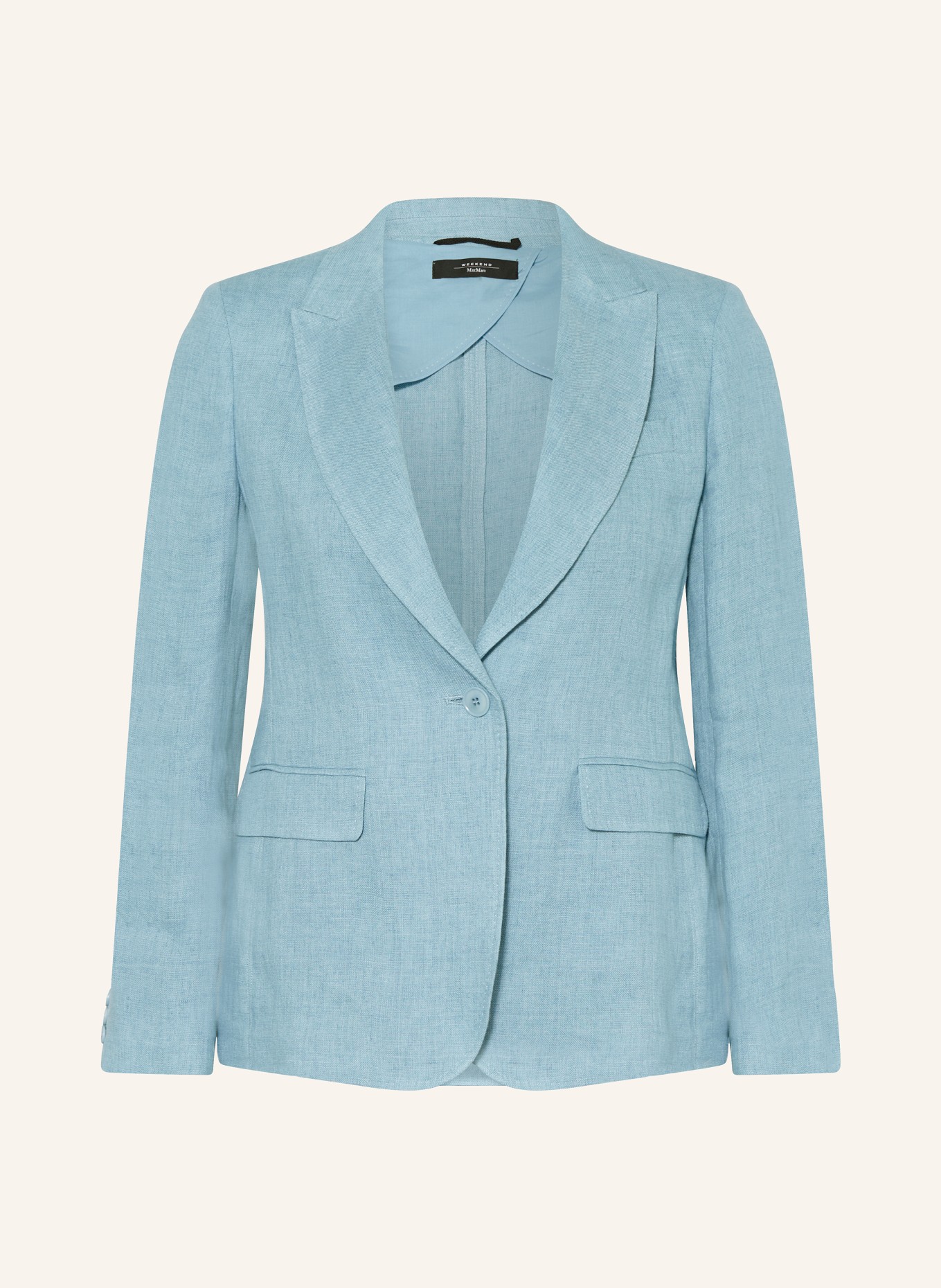 WEEKEND MaxMara Long blazer NALUT, Color: LIGHT BLUE (Image 1)