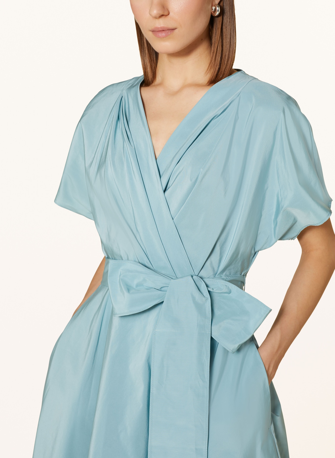WEEKEND MaxMara Wrap dress GIAMBO, Color: LIGHT BLUE (Image 4)