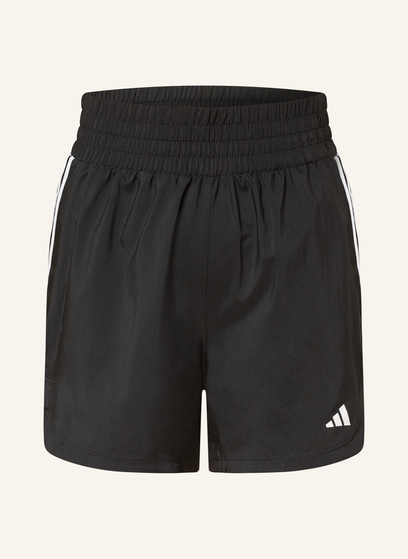 adidas Training shorts PACER, Color: BLACK/ WHITE (Image 1)