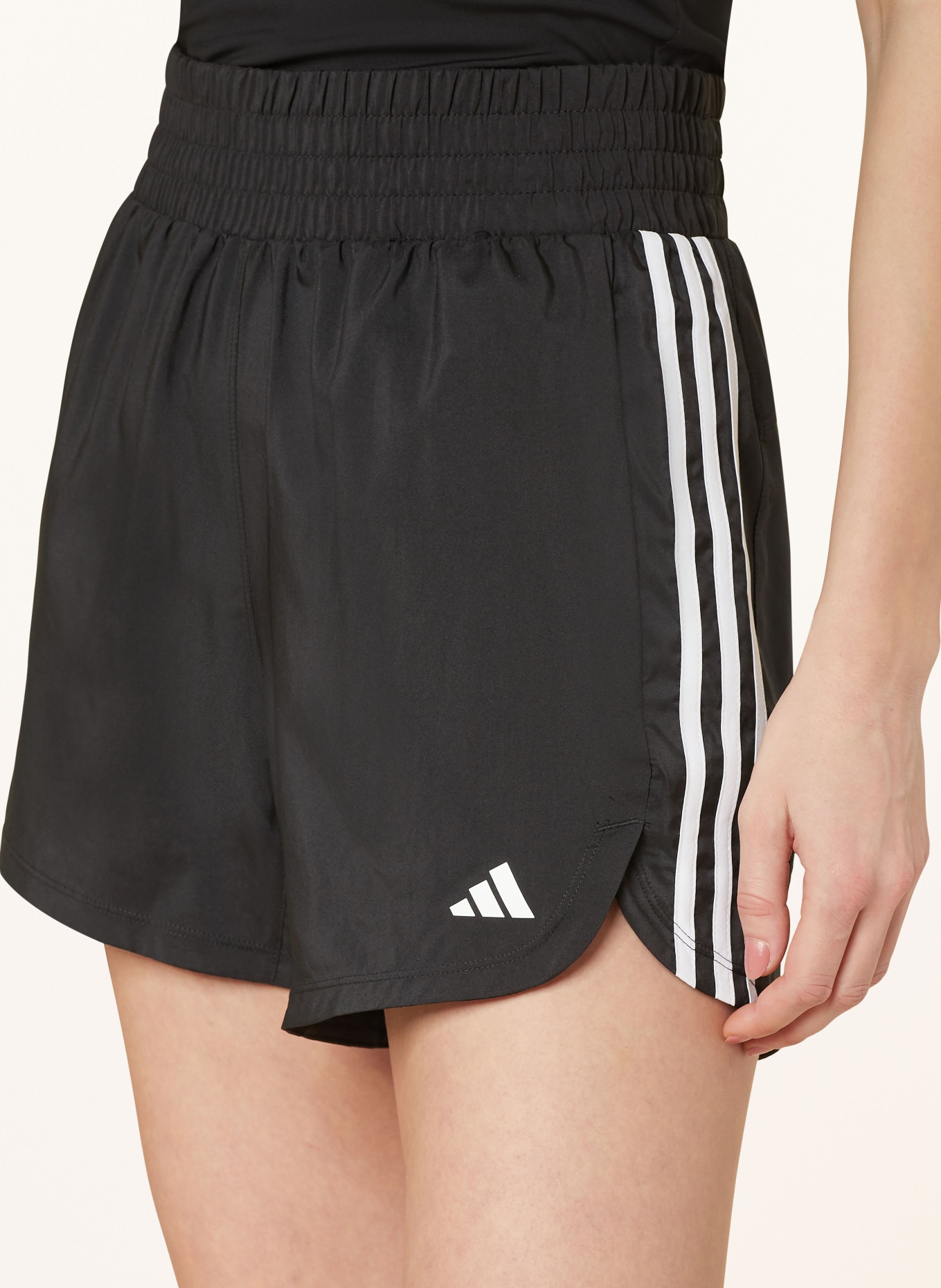 adidas Training shorts PACER, Color: BLACK/ WHITE (Image 5)