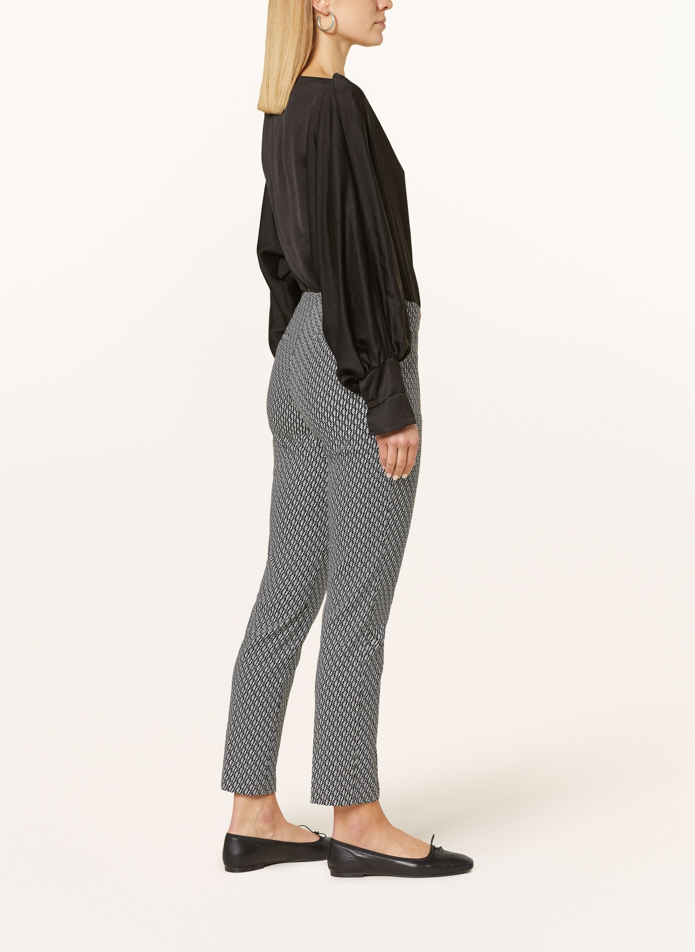 Betty Barclay Trousers, Color: BLACK/ WHITE (Image 4)