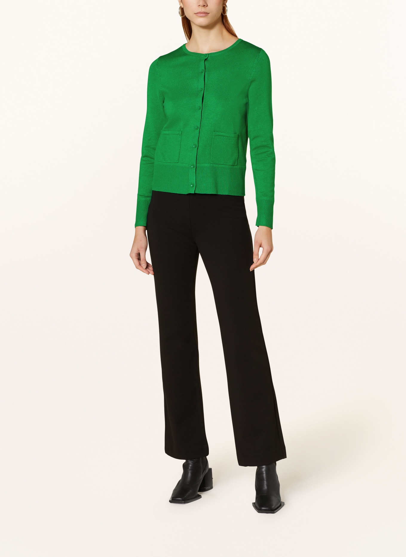 Betty Barclay Cardigan, Color: GREEN (Image 2)