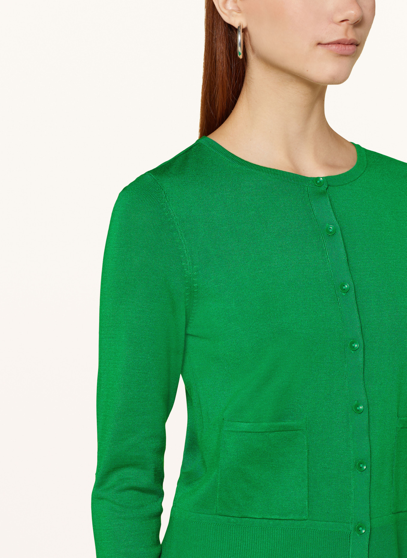 Betty Barclay Cardigan, Color: GREEN (Image 4)