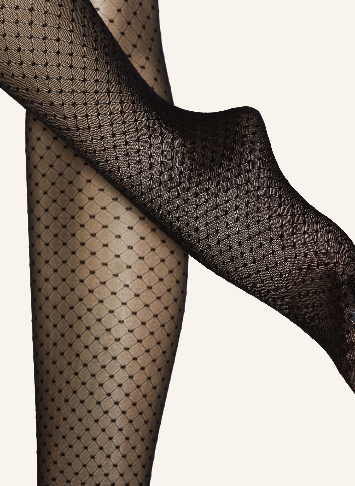 Wolford Nylon pantyhose CONTROL DOTS with shaping effect, Color: 7005 BLACK (Image 2)