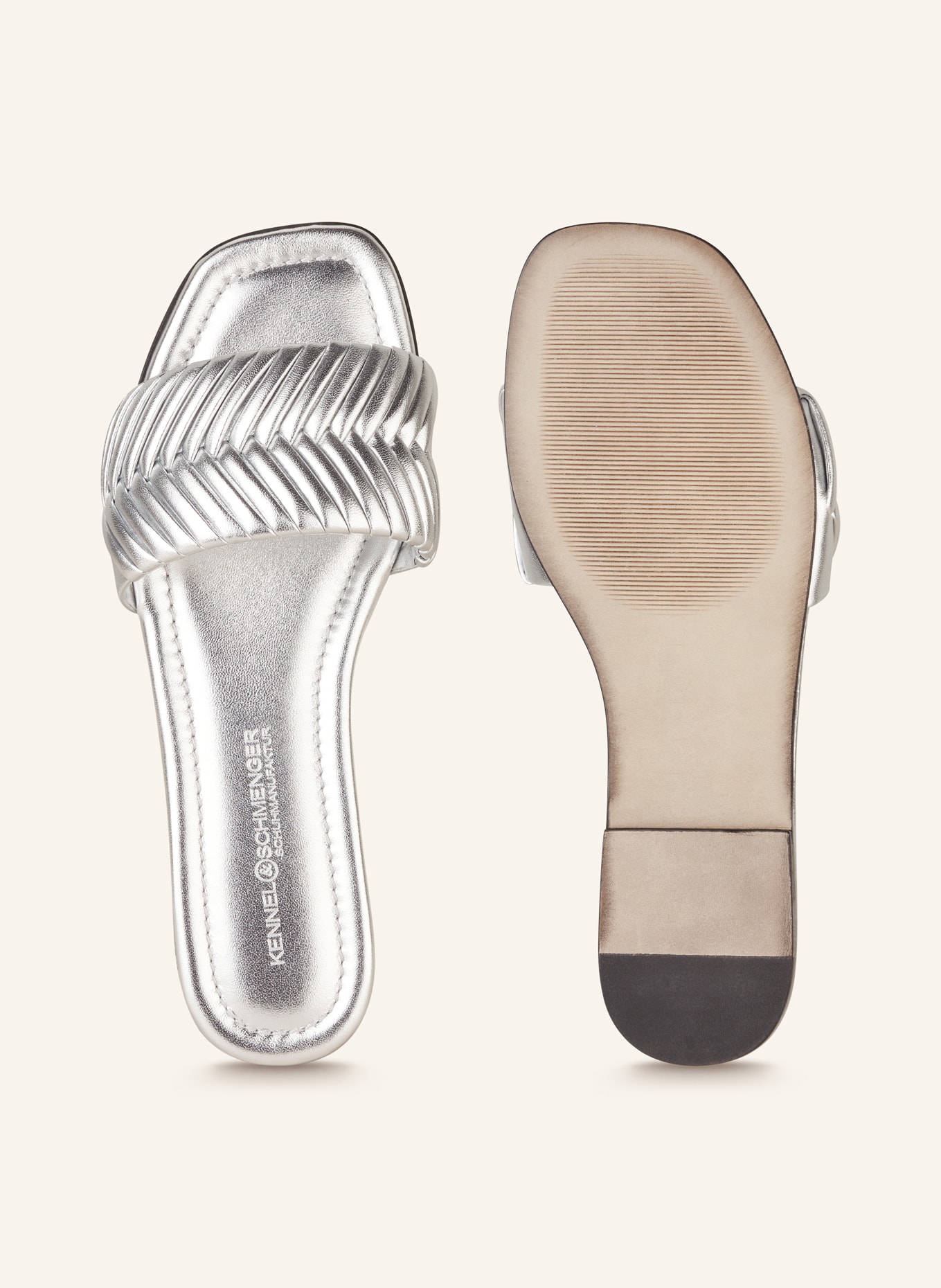 KENNEL & SCHMENGER Pantoletten HOLLY: SILBER