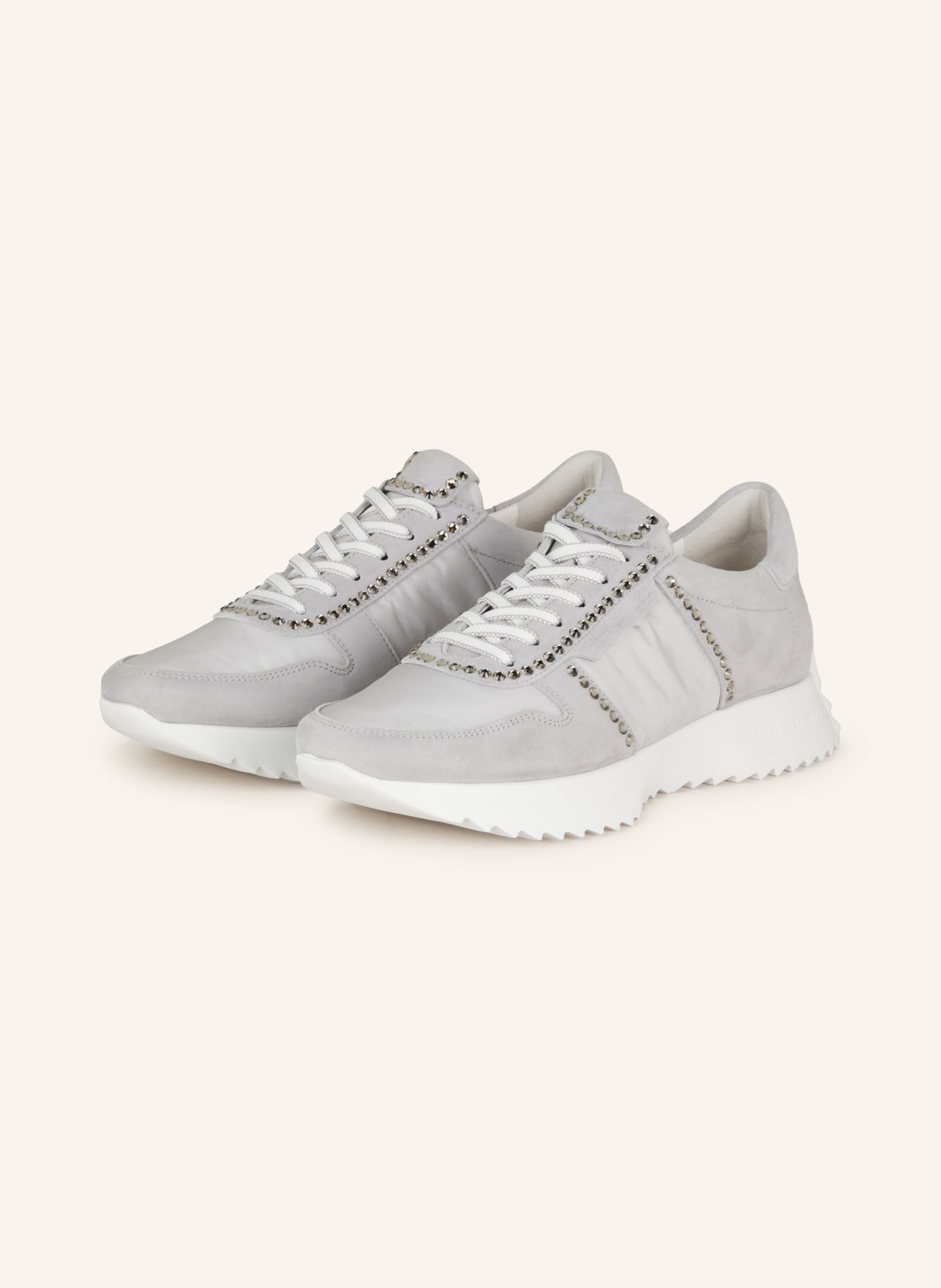 KENNEL & SCHMENGER Sneakers PULL with decorative gems, Color: GRAY (Image 1)