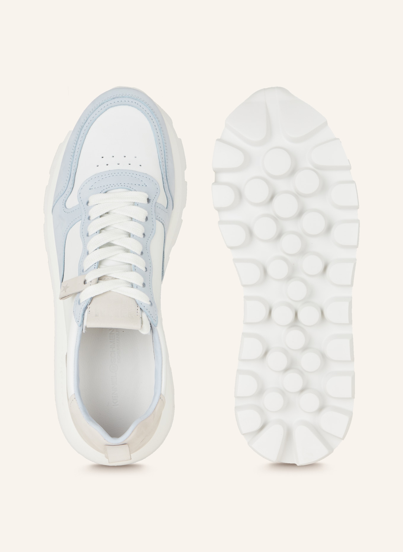 KENNEL & SCHMENGER Sneakers BULL, Color: WHITE/ LIGHT BLUE/ LIGHT GRAY (Image 5)