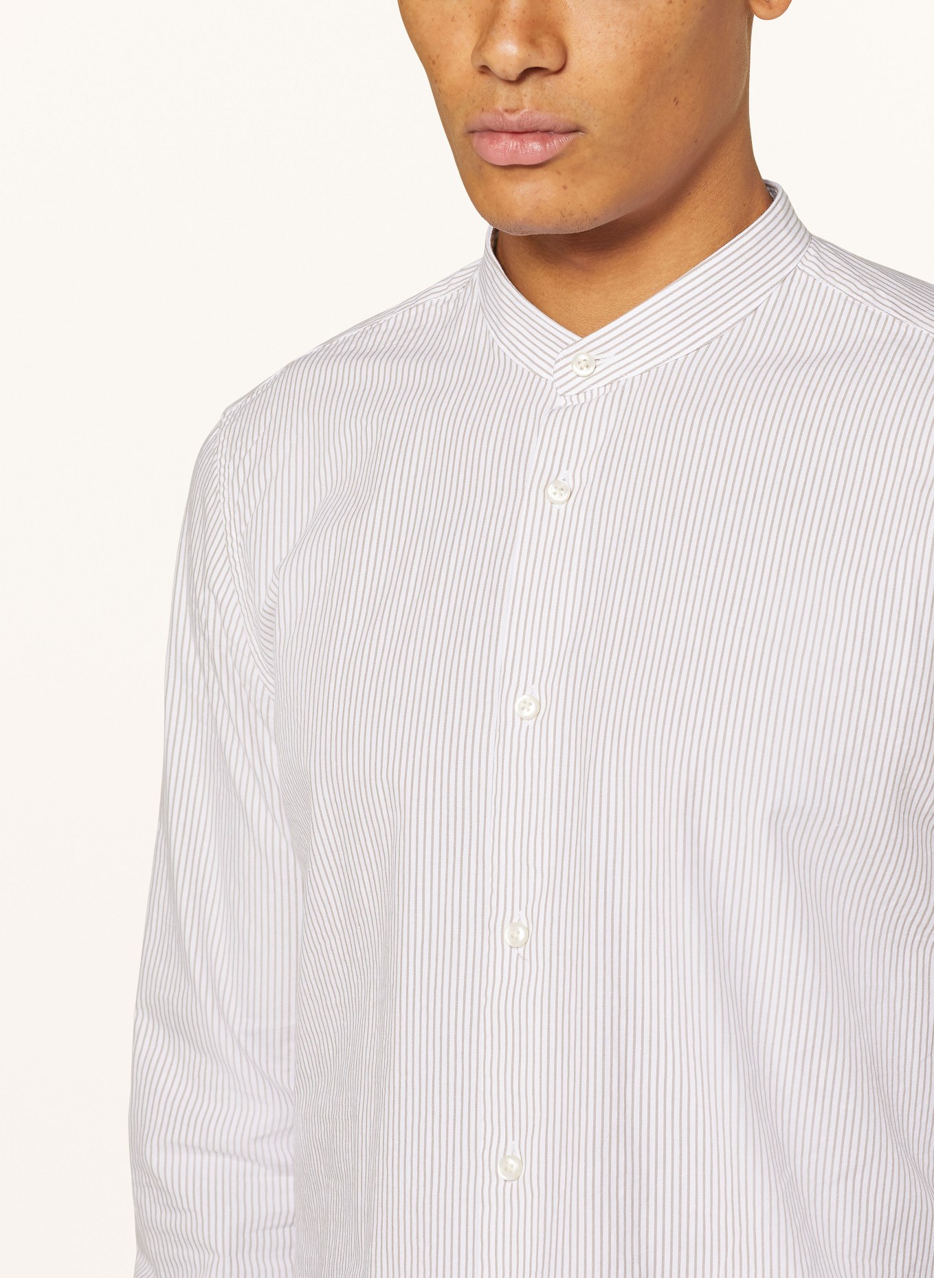 JOOP! Shirt slim fit, Color: WHITE/ LIGHT BROWN (Image 4)