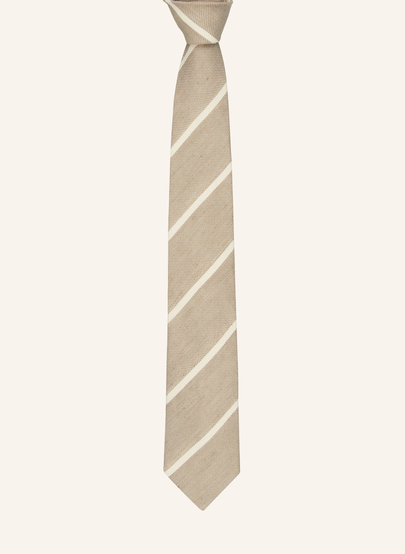JOOP! Krawat z lnem, Kolor: BEŻOWY (Obrazek 2)