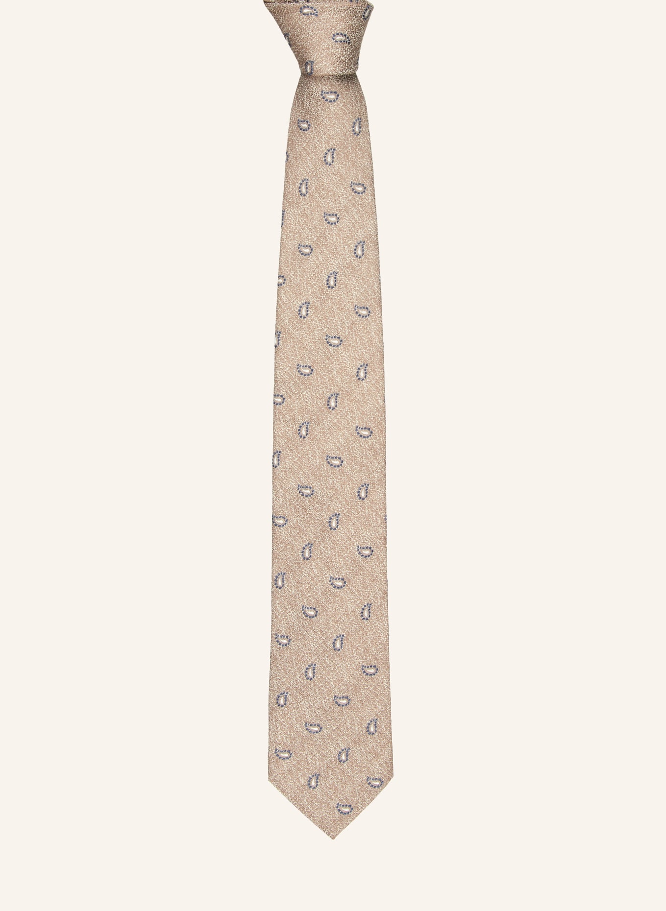 JOOP! Tie with linen, Color: BEIGE/ BLUE (Image 2)