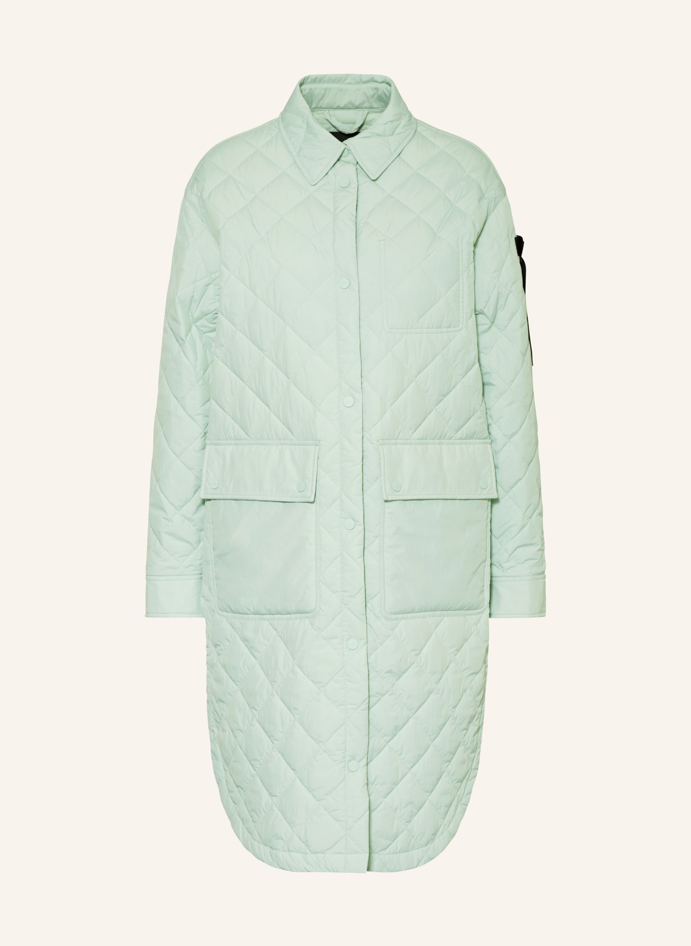 PEUTEREY Quilted coat SKANE, Color: LIGHT GREEN (Image 1)