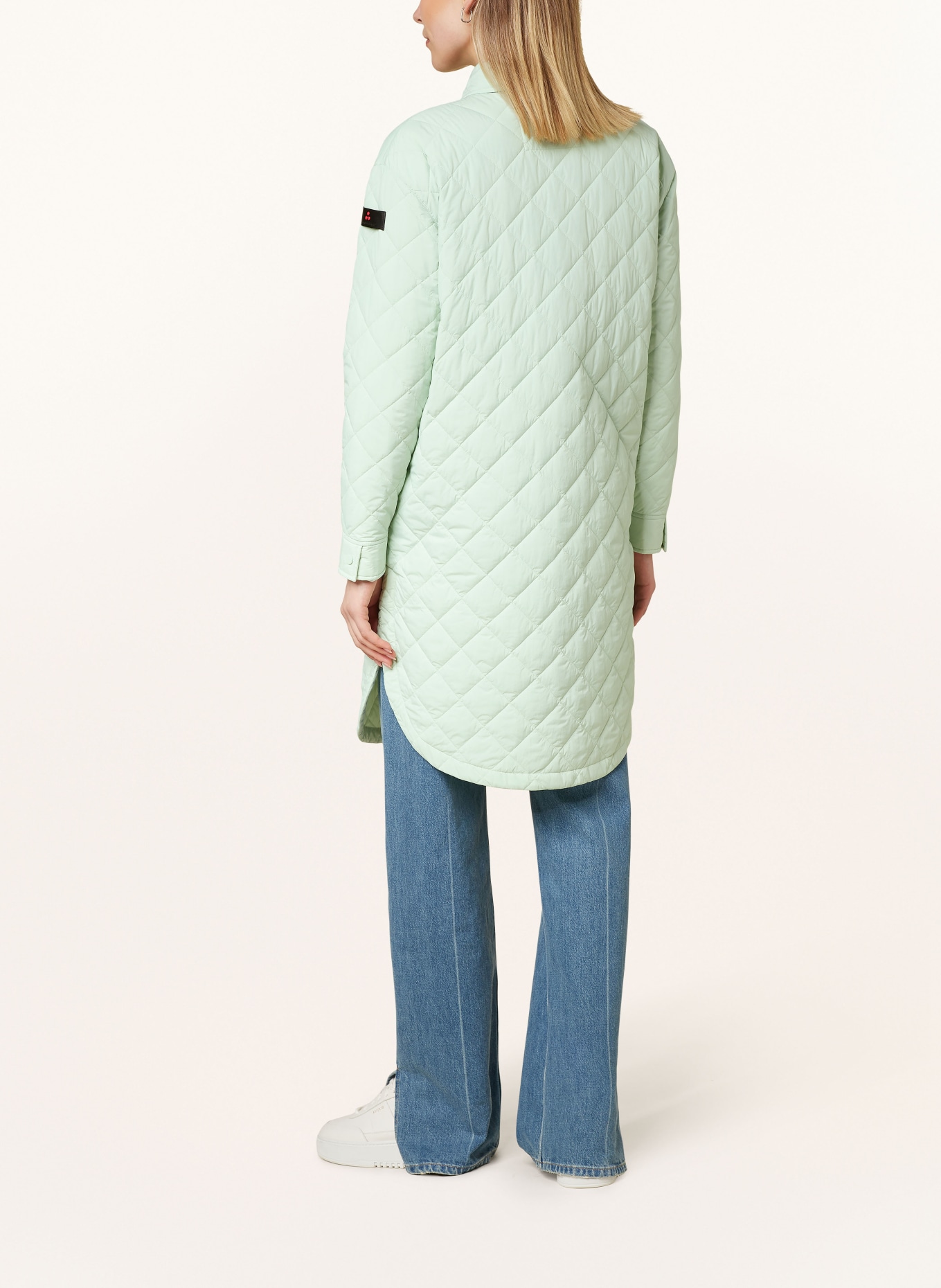 PEUTEREY Quilted coat SKANE, Color: LIGHT GREEN (Image 3)