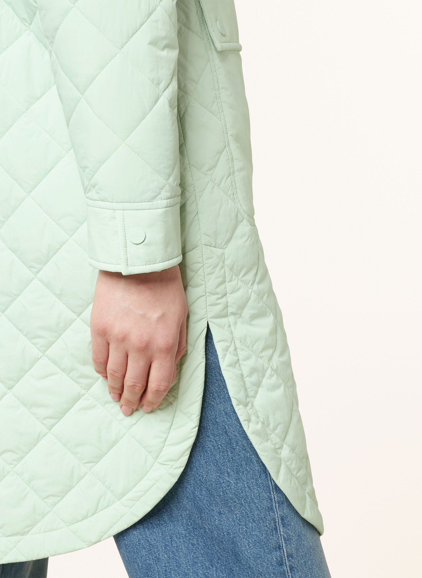 PEUTEREY Quilted coat SKANE, Color: LIGHT GREEN (Image 5)