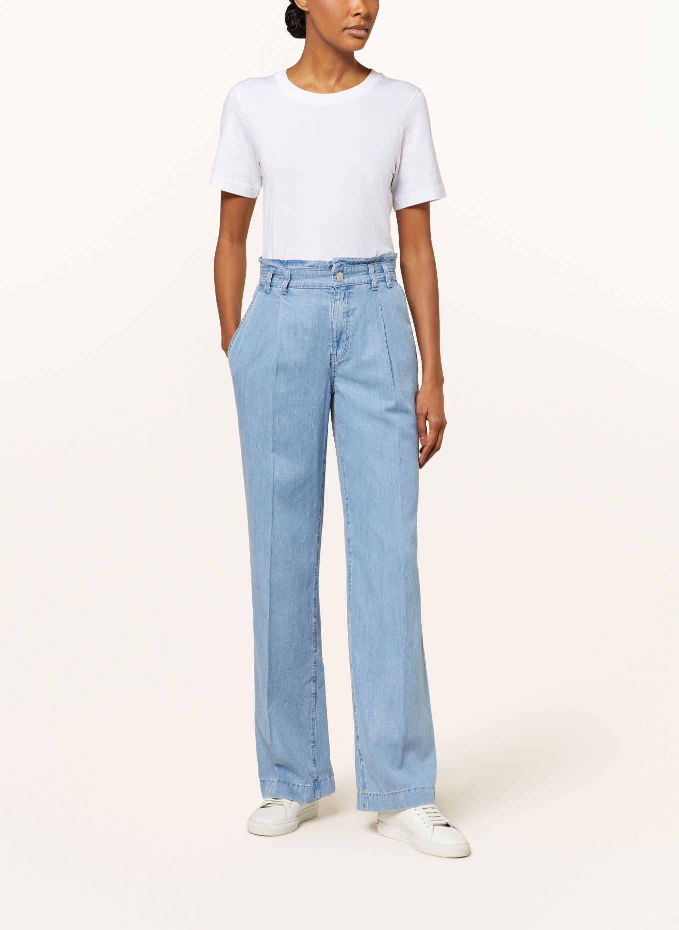 MARC CAIN Spodnie marlena WINONA w stylu jeansowym, Kolor: 350 light denim (Obrazek 2)