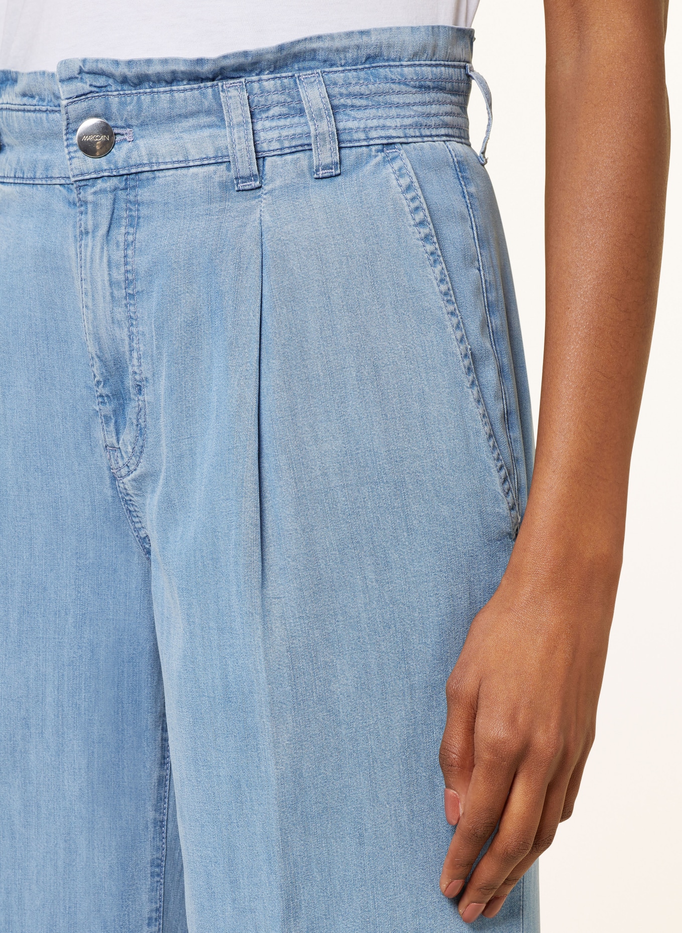 MARC CAIN Spodnie marlena WINONA w stylu jeansowym, Kolor: 350 light denim (Obrazek 5)