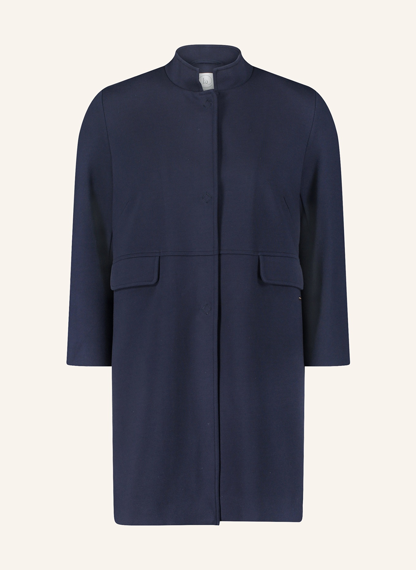 BETTY&CO Long blazer made of jersey with 3/4 sleeves, Color: DARK BLUE (Image 1)