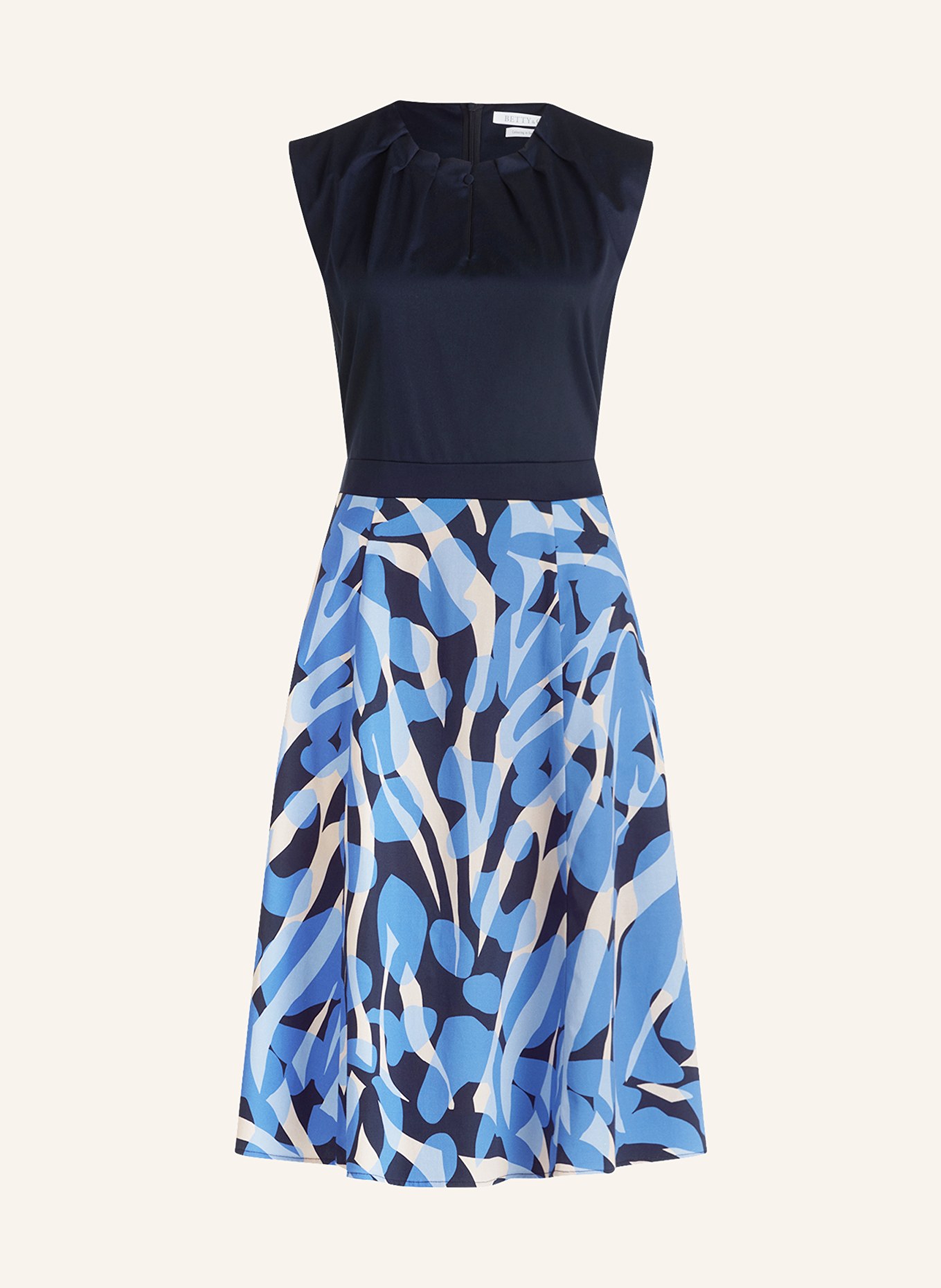 BETTY&CO Sheath dress, Color: DARK BLUE/ BLUE/ CREAM (Image 1)