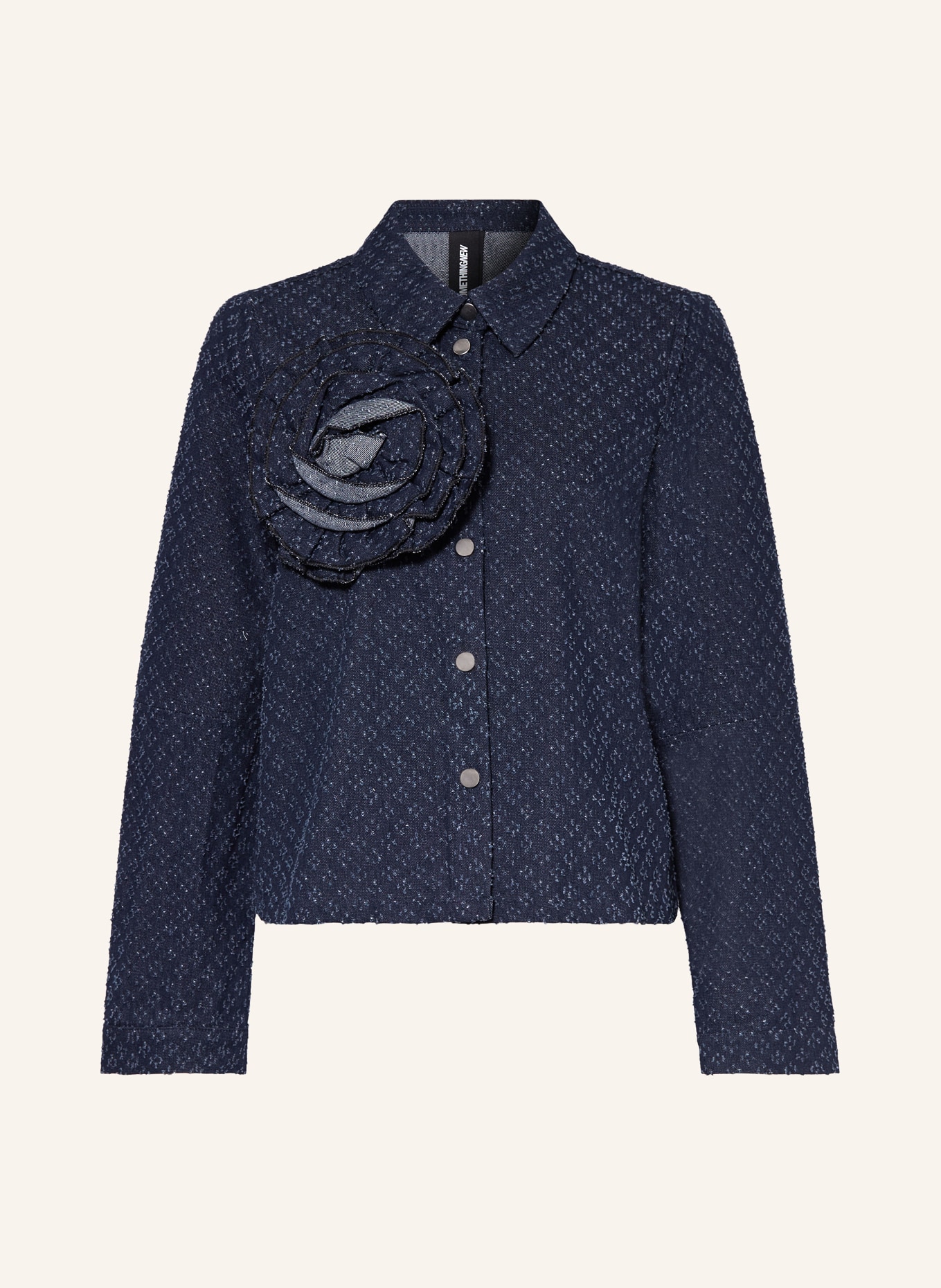 SOMETHINGNEW Denim blouse SNGINNA, Color: DARK BLUE (Image 1)