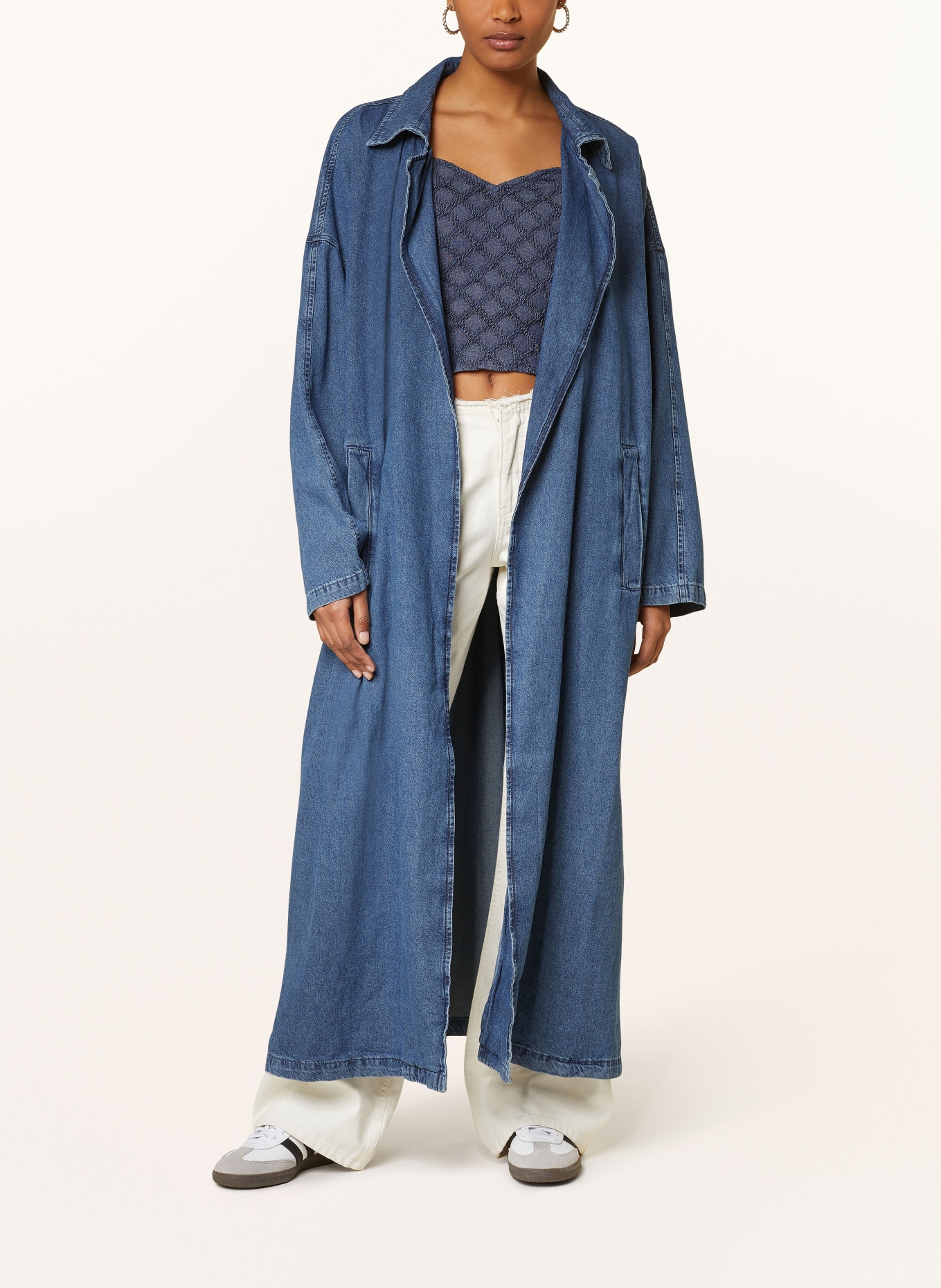 SOMETHINGNEW Oversized denim coat SNELLA, Color: BLUE (Image 2)