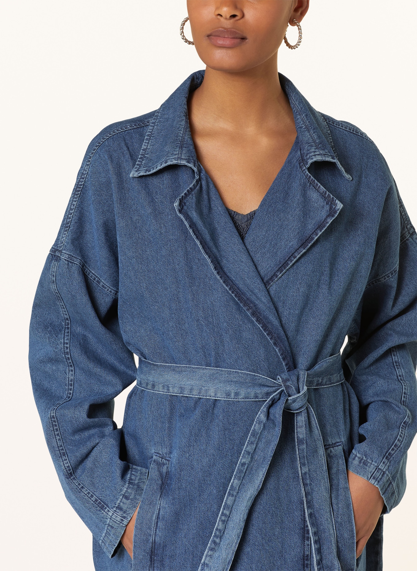 SOMETHINGNEW Oversized denim coat SNELLA, Color: BLUE (Image 4)