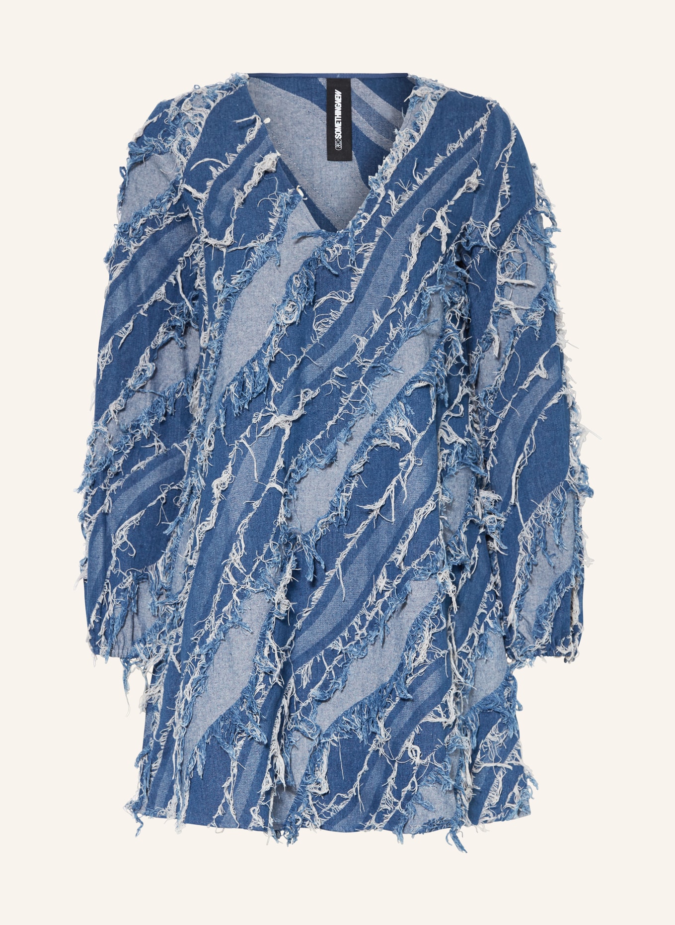 SOMETHINGNEW Denim dress SNSALLY, Color: BLUE/ LIGHT BLUE (Image 1)