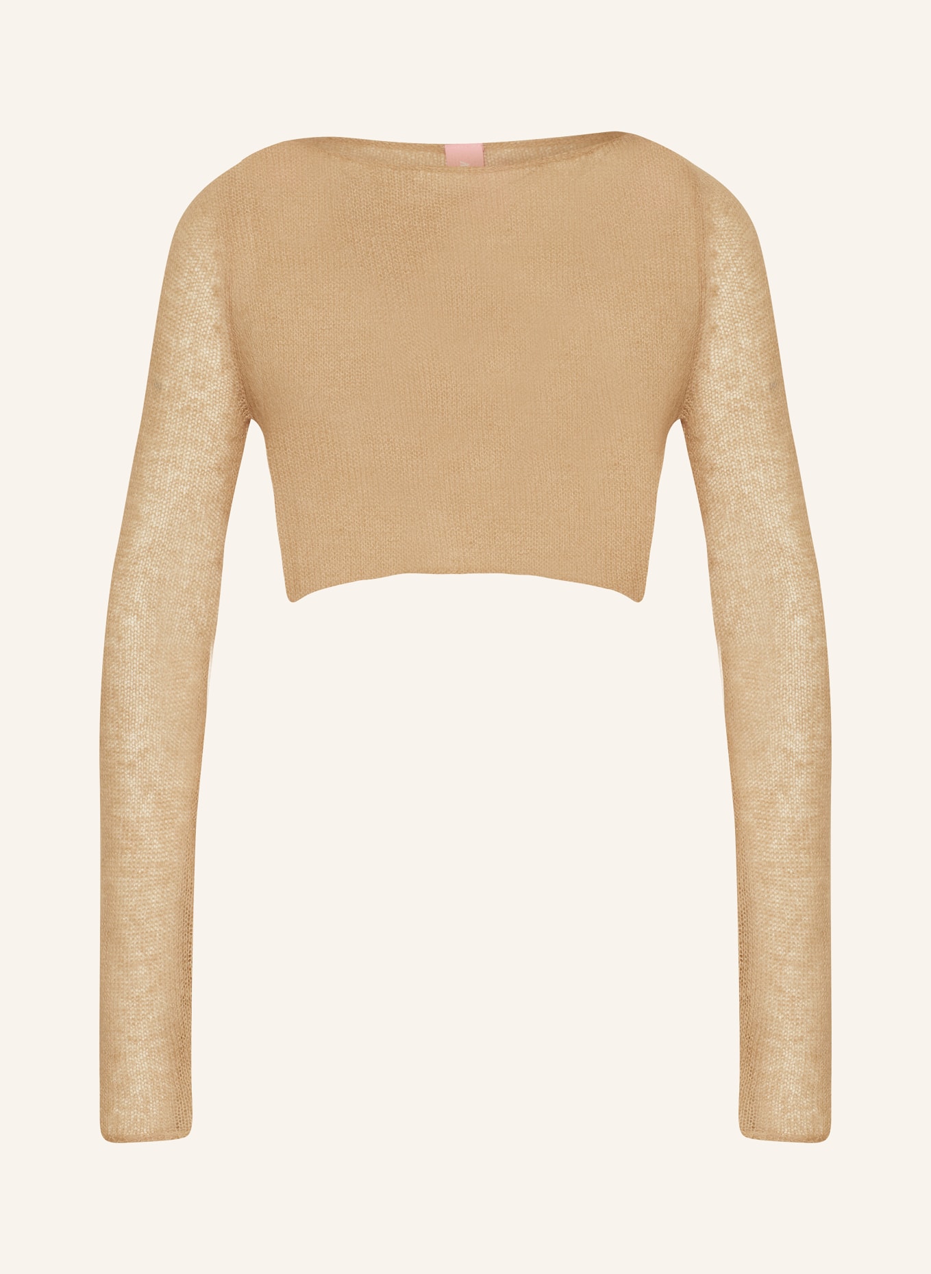 SOMETHINGNEW Cropped sweater SNCAMILLA, Color: LIGHT BROWN (Image 1)