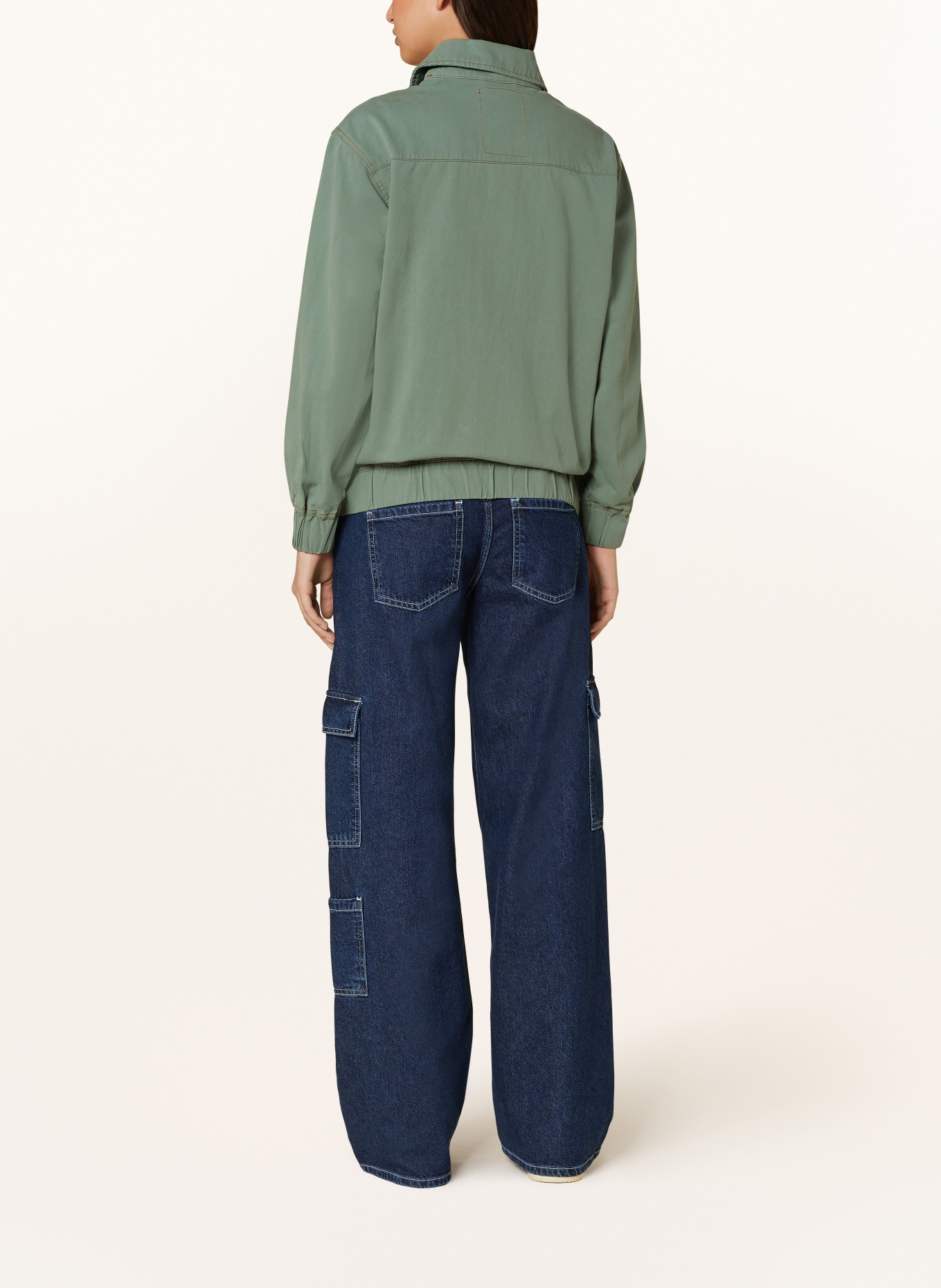 SOMETHINGNEW Kurtka jeansowa SNCAM, Kolor: ZIELONY (Obrazek 3)