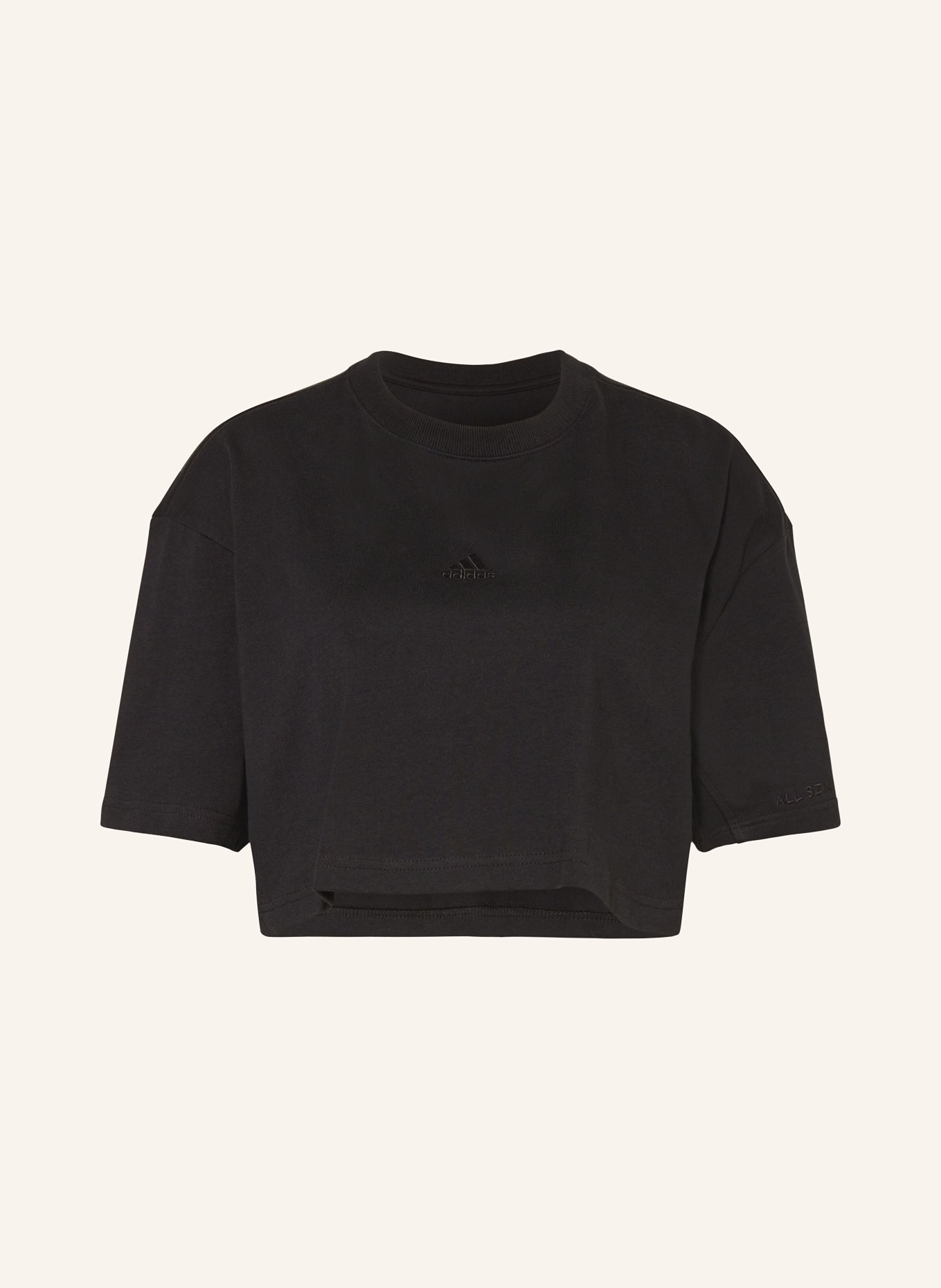 adidas Cropped shirt, Color: BLACK (Image 1)