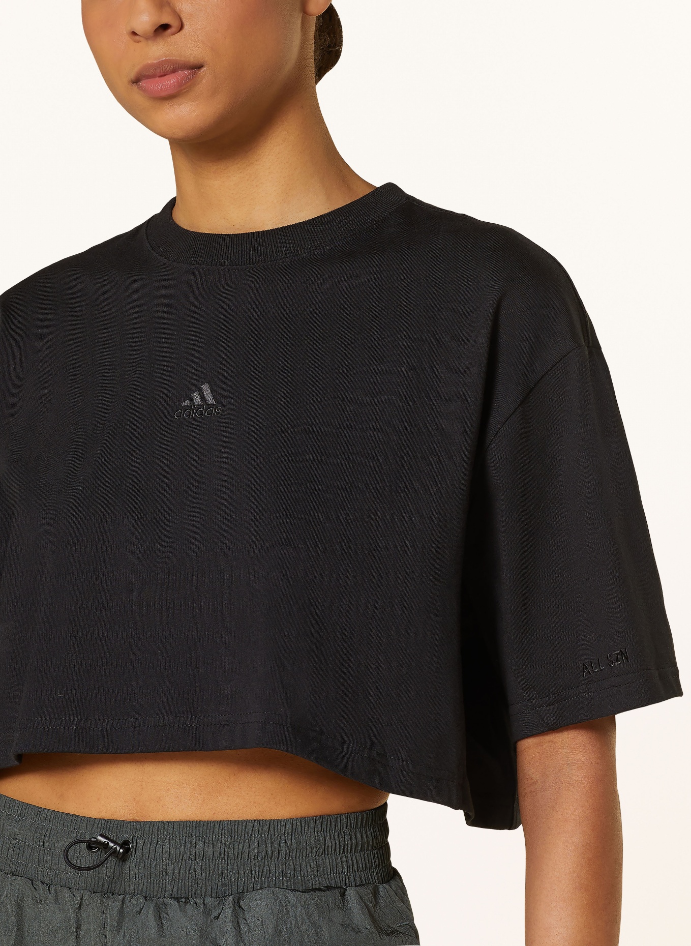 adidas Cropped shirt, Color: BLACK (Image 4)