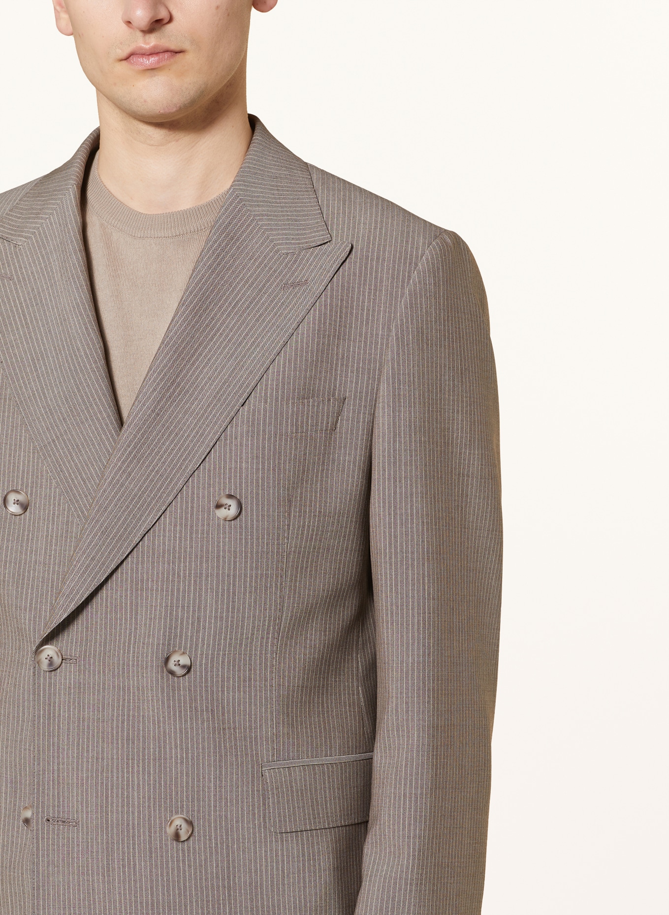 EDUARD DRESSLER Suit jacket Slim Fit, Color: BEIGE (Image 5)