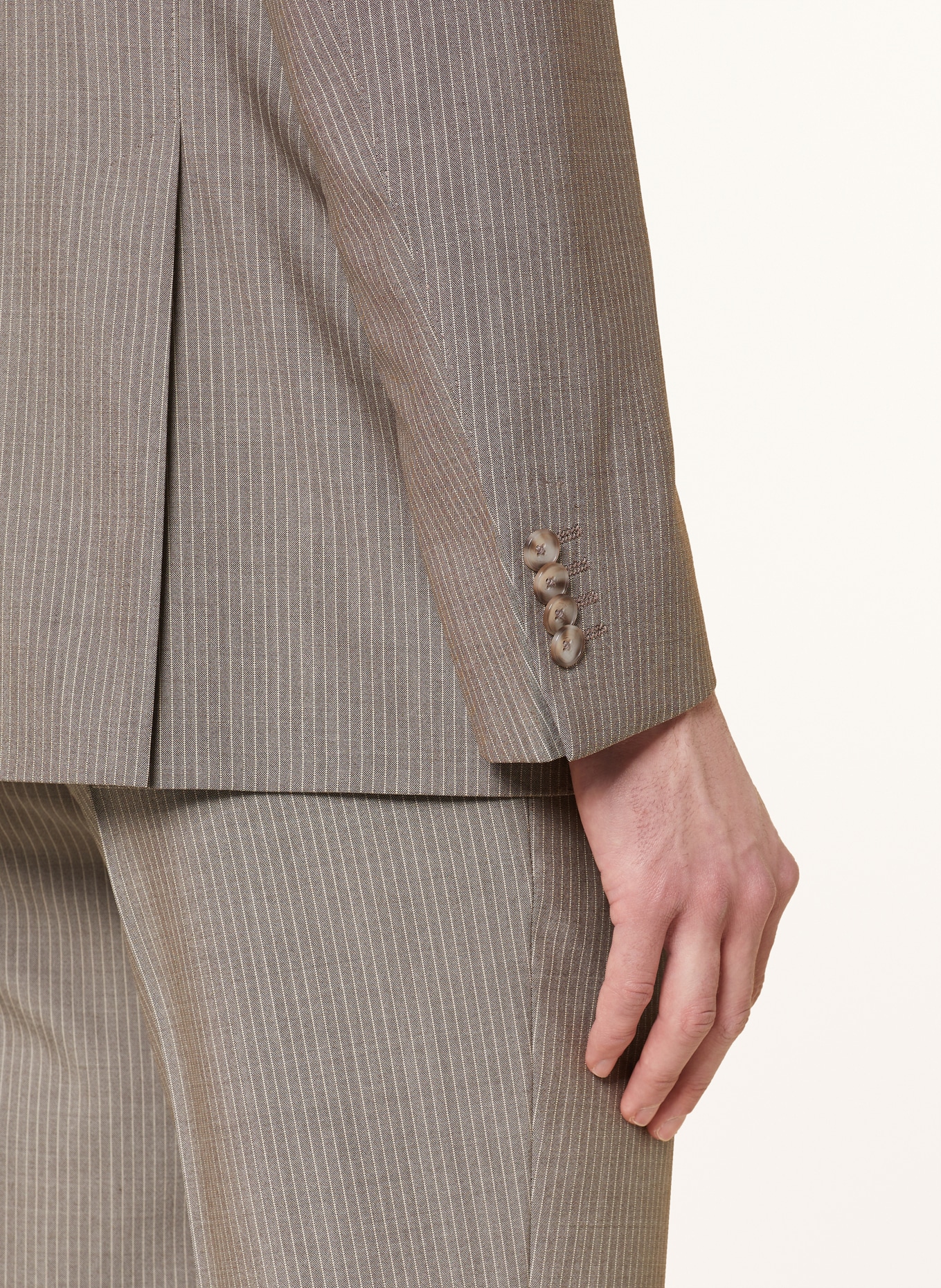 EDUARD DRESSLER Suit jacket Slim Fit, Color: BEIGE (Image 6)