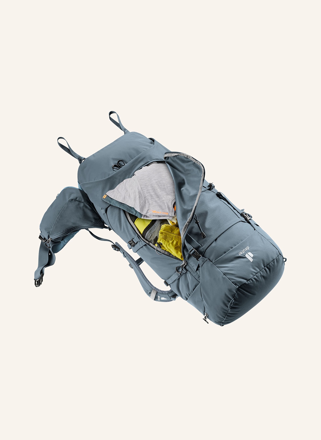 deuter Backpack AIRCONTACT CORE 60+10, Color: KHAKI (Image 4)