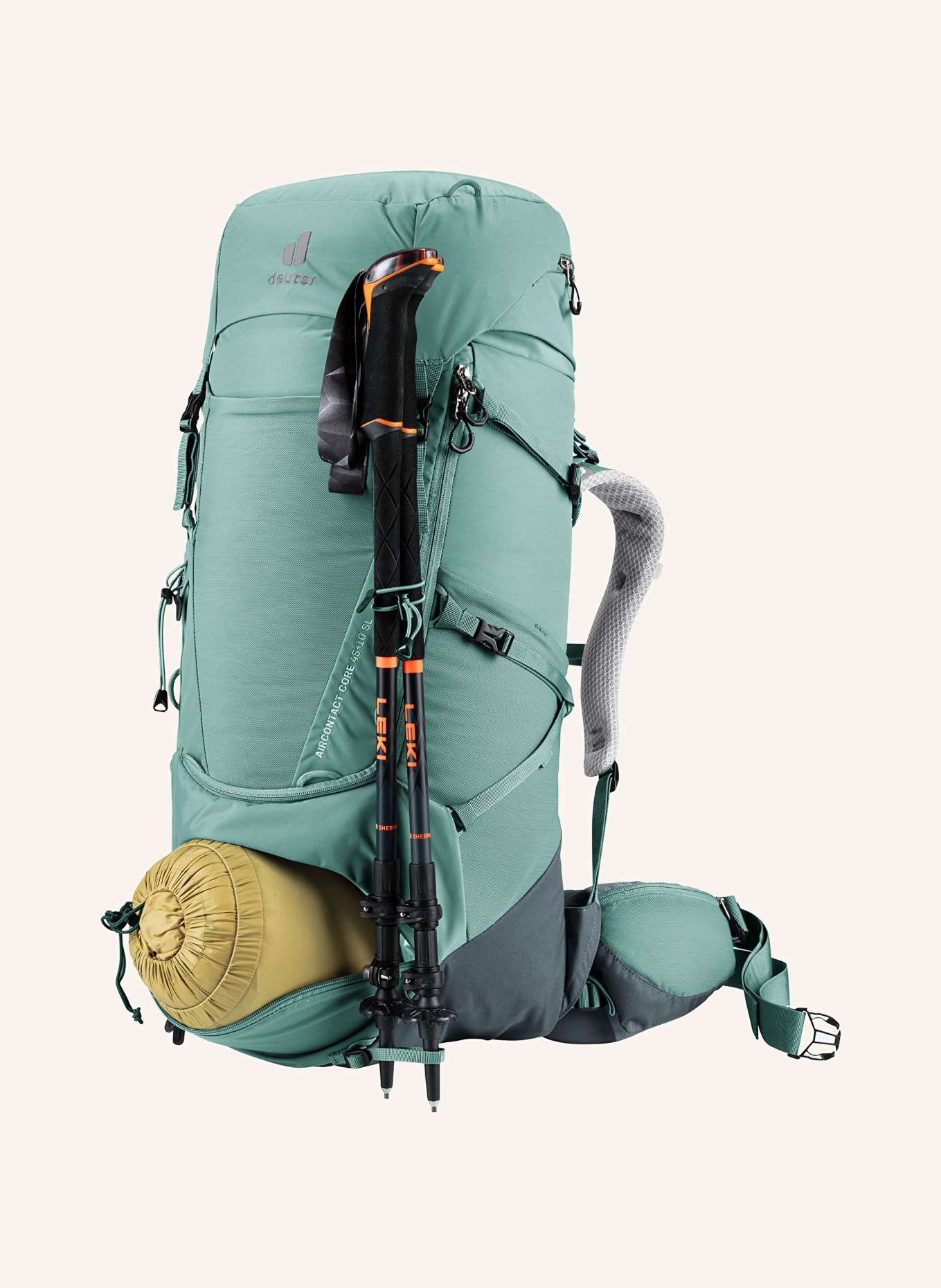 deuter Backpack AIRCONTACT CORE 45+10 SL, Color: GREEN (Image 2)