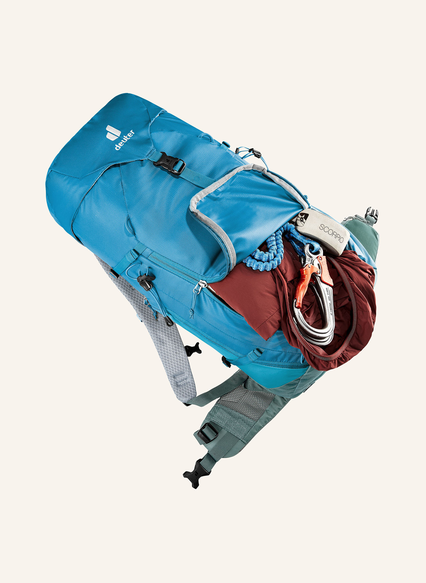 deuter Backpack TRAIL 30 l, Color: BLUE/ DARK GREEN (Image 4)