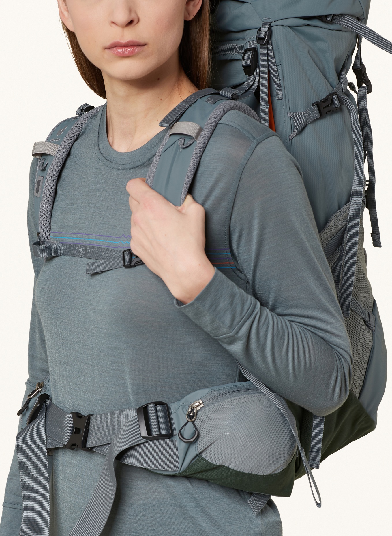 deuter Backpack AIRCONTACT CORE 35+10 SL, Color: GREEN (Image 7)