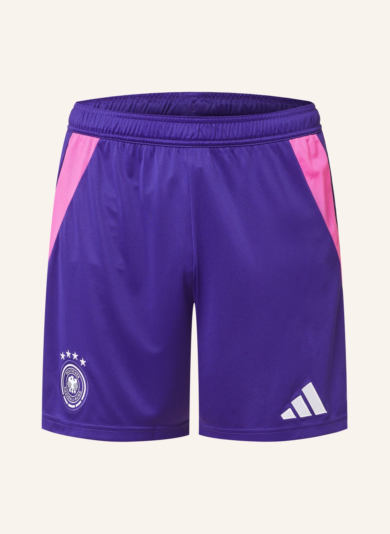 adidas Away kit shorts GERMANY 24 for men, Color: FUCHSIA/ PURPLE/ DARK PURPLE (Image 1)