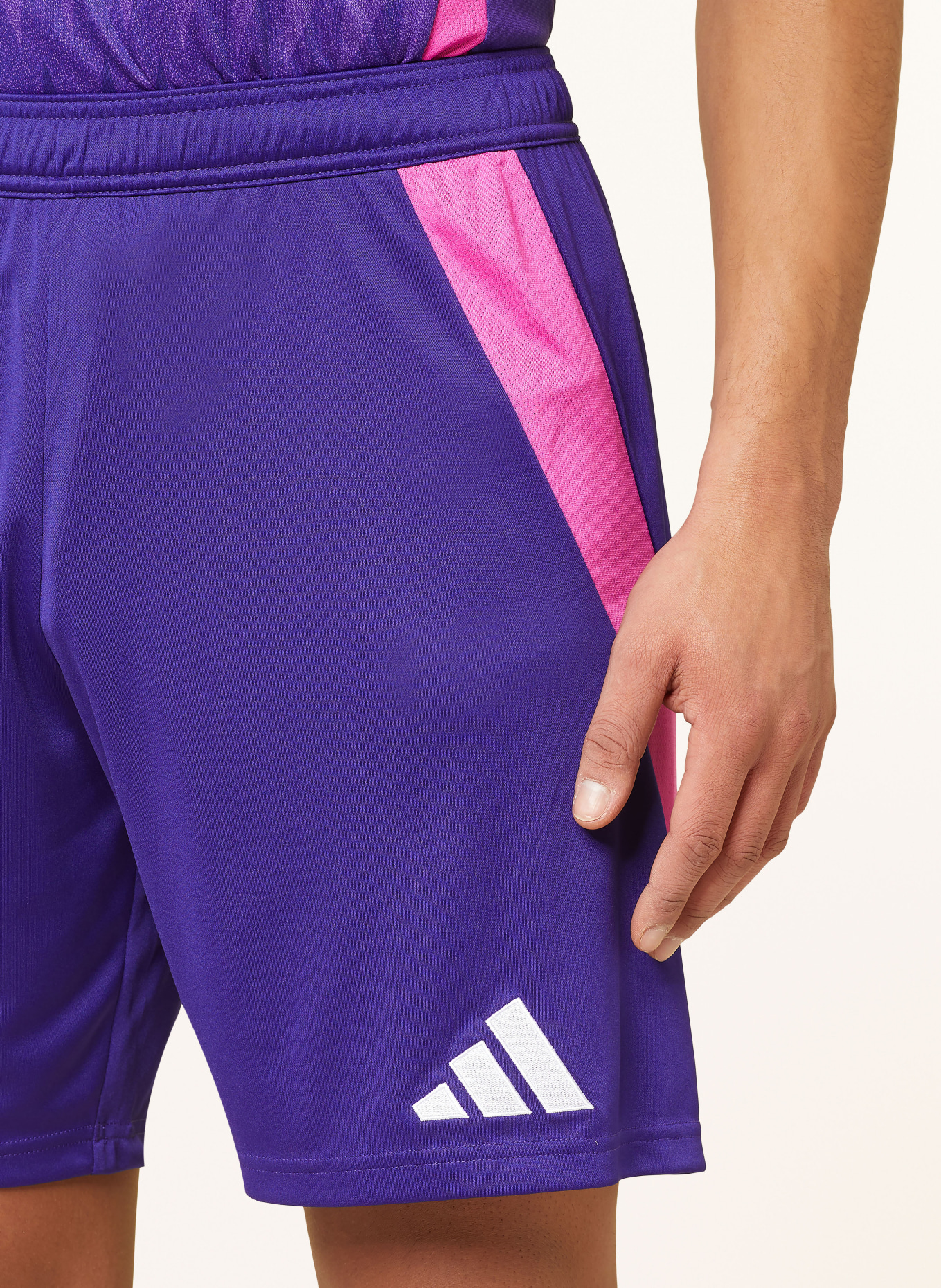 adidas Away kit shorts GERMANY 24 for men, Color: FUCHSIA/ PURPLE/ DARK PURPLE (Image 5)