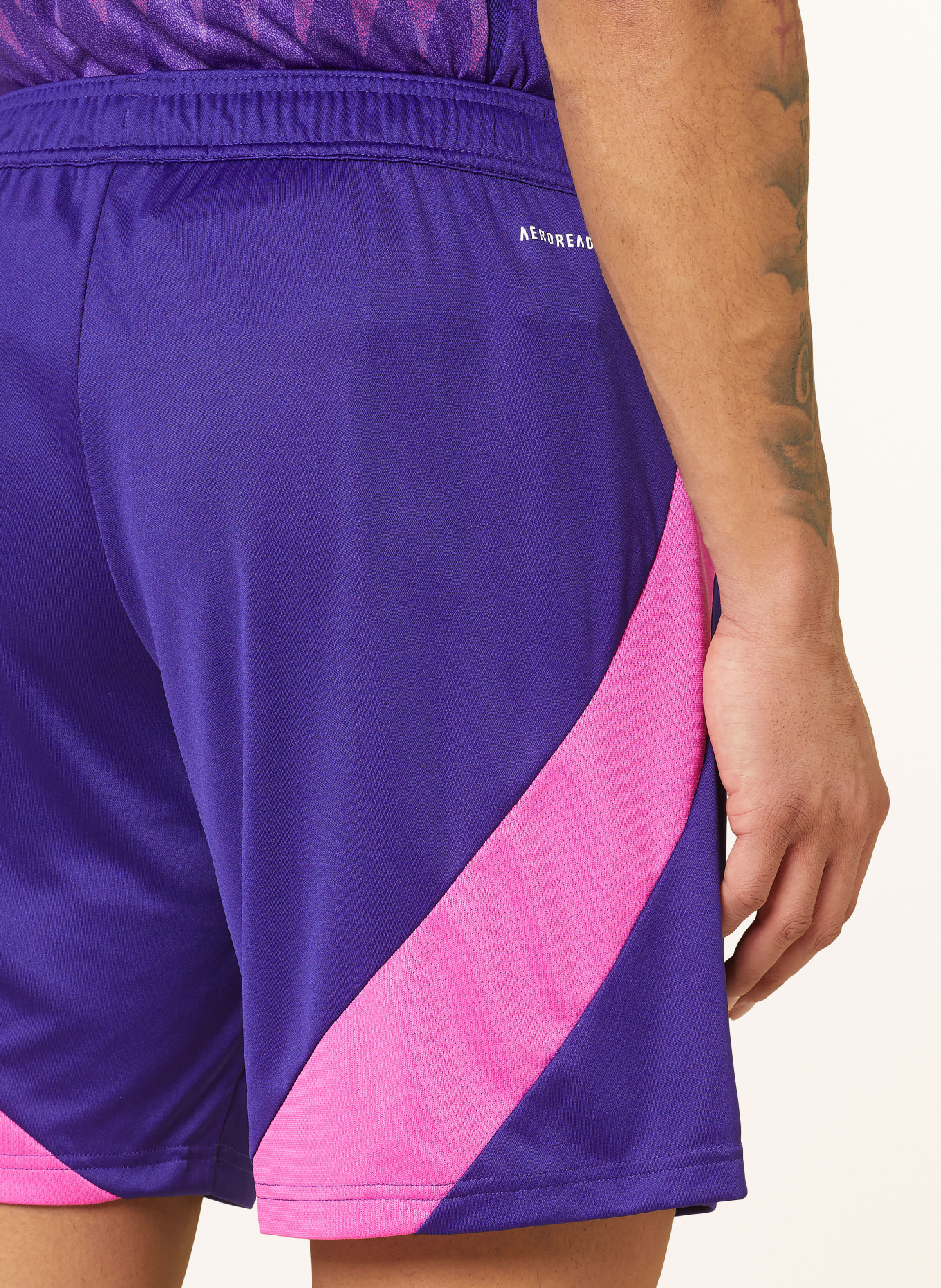 adidas Away kit shorts GERMANY 24 for men, Color: FUCHSIA/ PURPLE/ DARK PURPLE (Image 6)