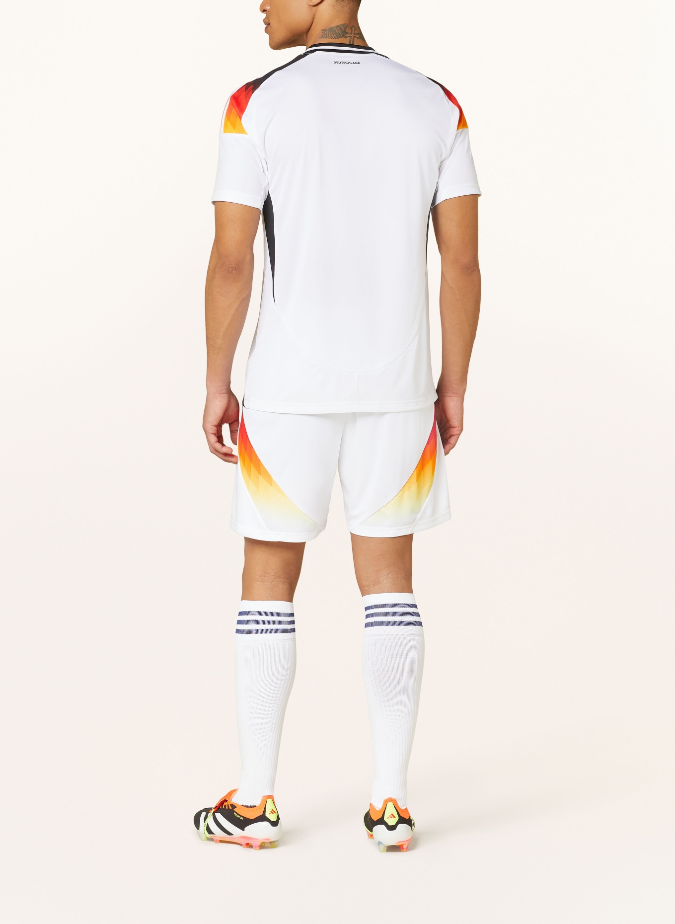 adidas Kalhoty k domácímu dresu NĚMECKO 24 pro muže, Barva: BÍLÁ/ ČERNÁ/ ČERVENÁ (Obrázek 3)
