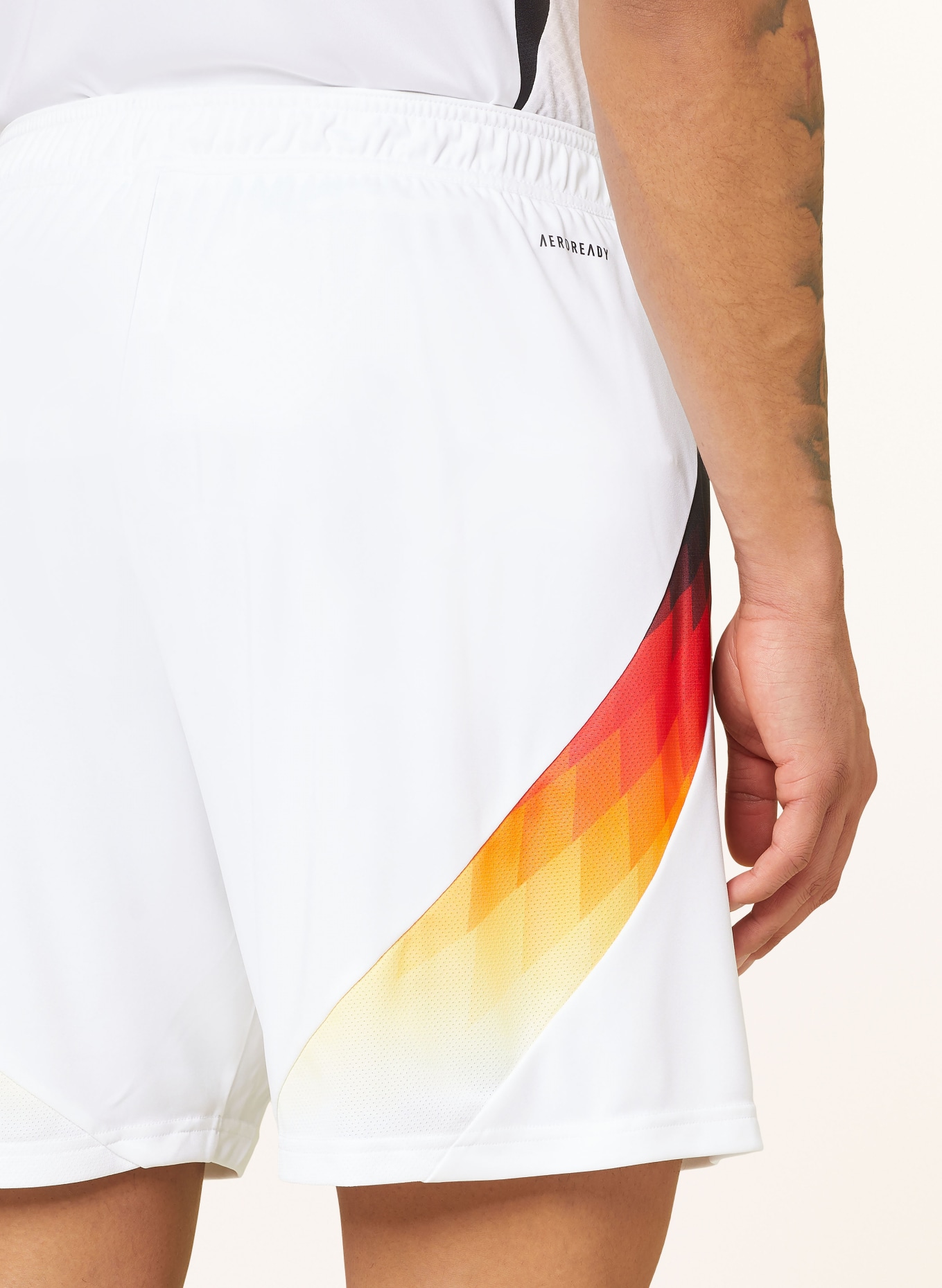 adidas Home kit shorts GERMANY 24 for men, Color: WHITE/ BLACK/ RED (Image 6)
