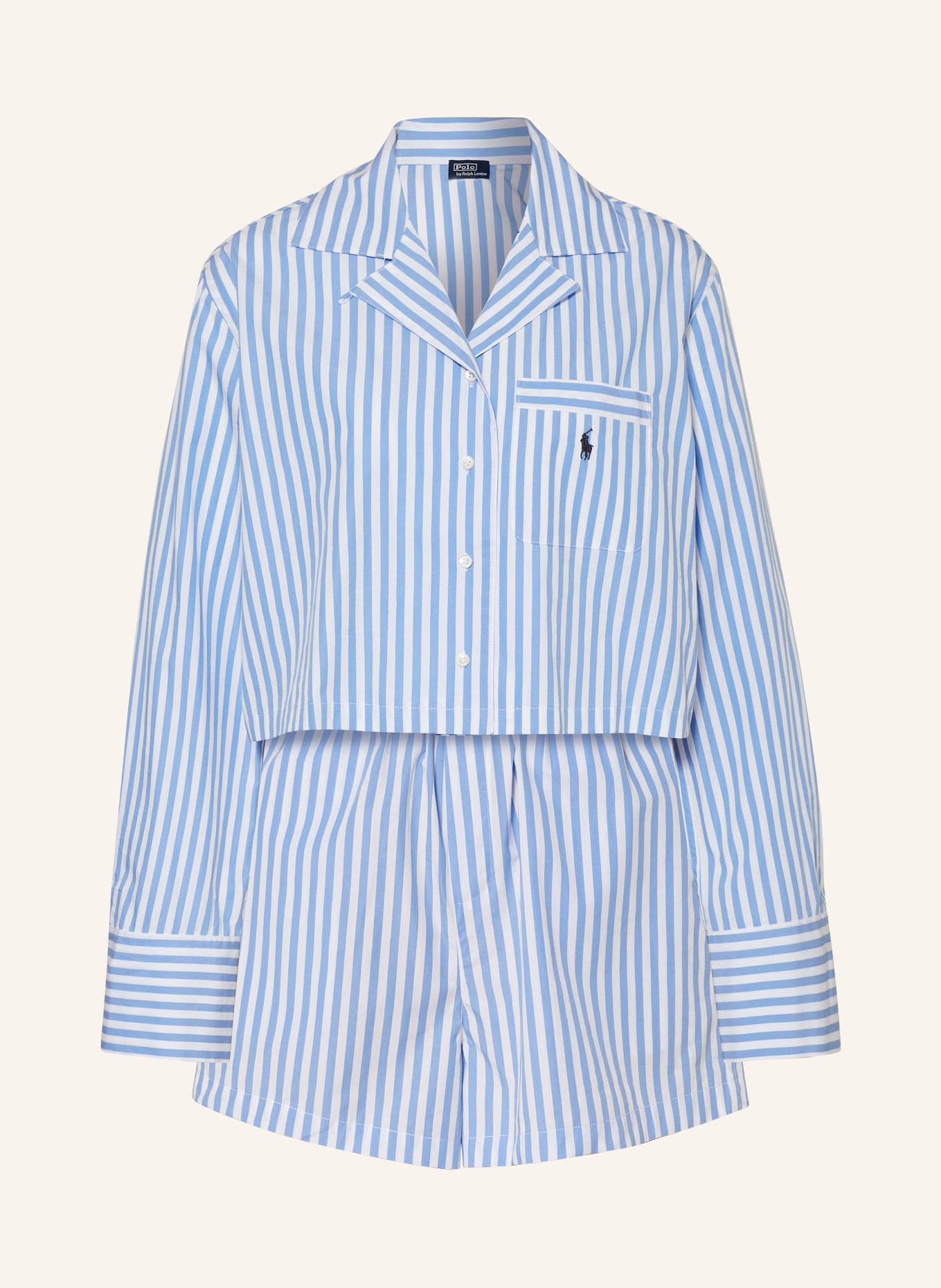 POLO RALPH LAUREN Schlafanzug, Farbe: BLAU/ WEISS (Bild 1)