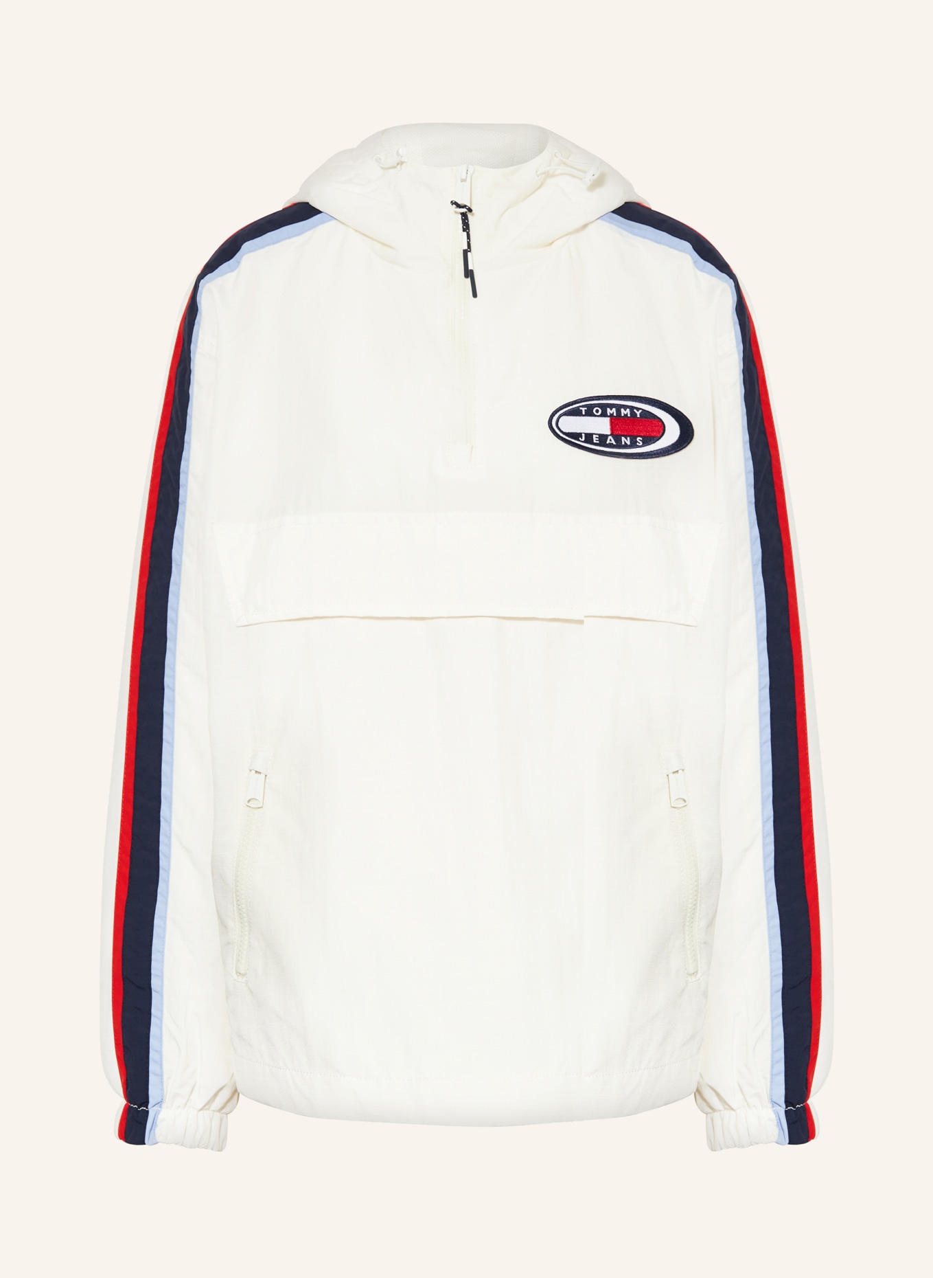 TOMMY JEANS Anorak jacket, Color: WHITE/ DARK BLUE/ RED (Image 1)